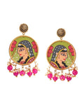 Folk Art Hand-Painted Earrings