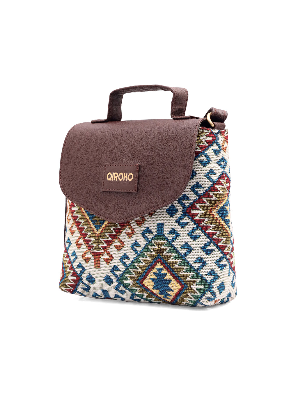 Earthcraft Collection | Dual Compartment Crossbody Sling | Earthy Tribal