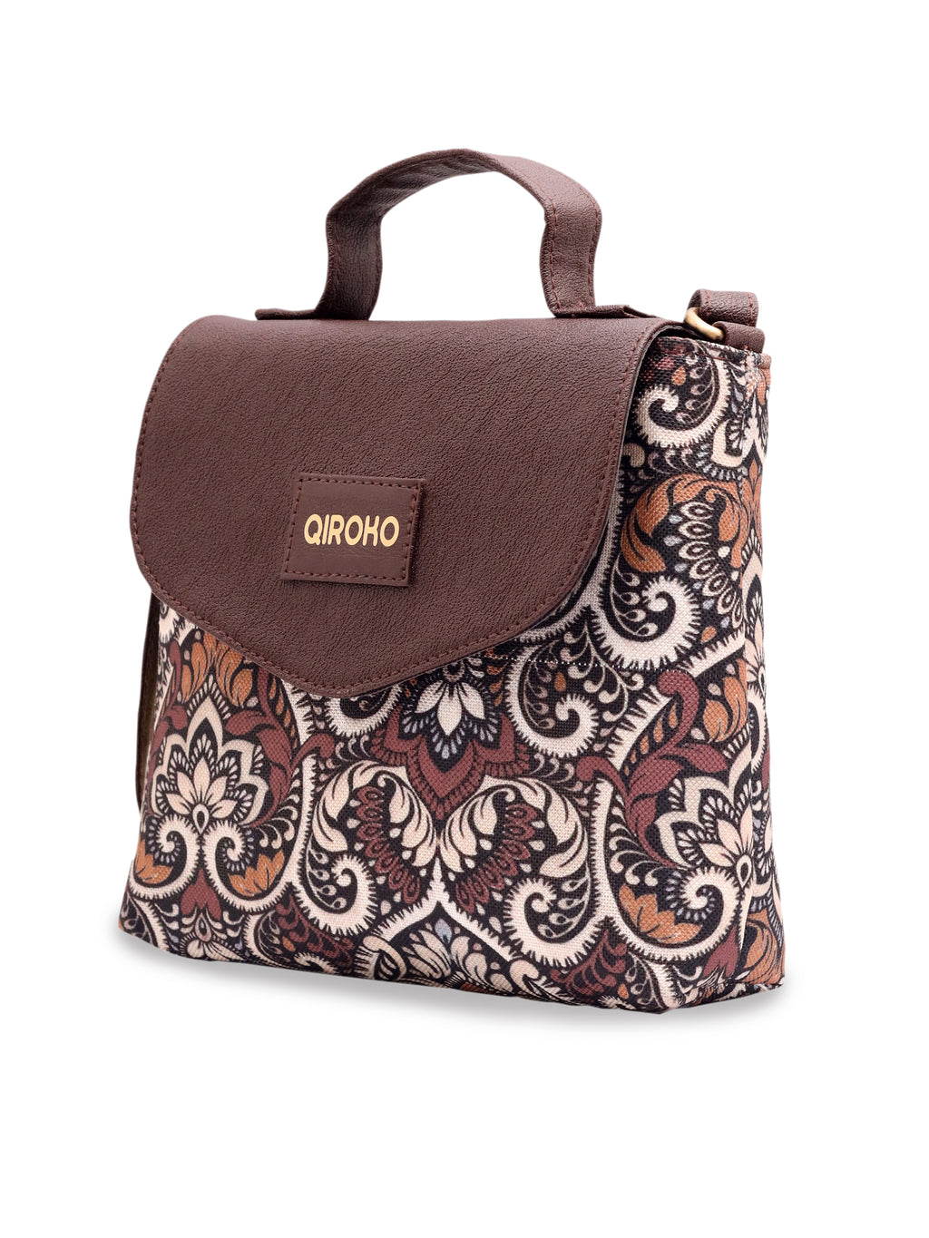 Earthcraft Collection | Dual Compartment Crossbody Sling | Floral Paisley