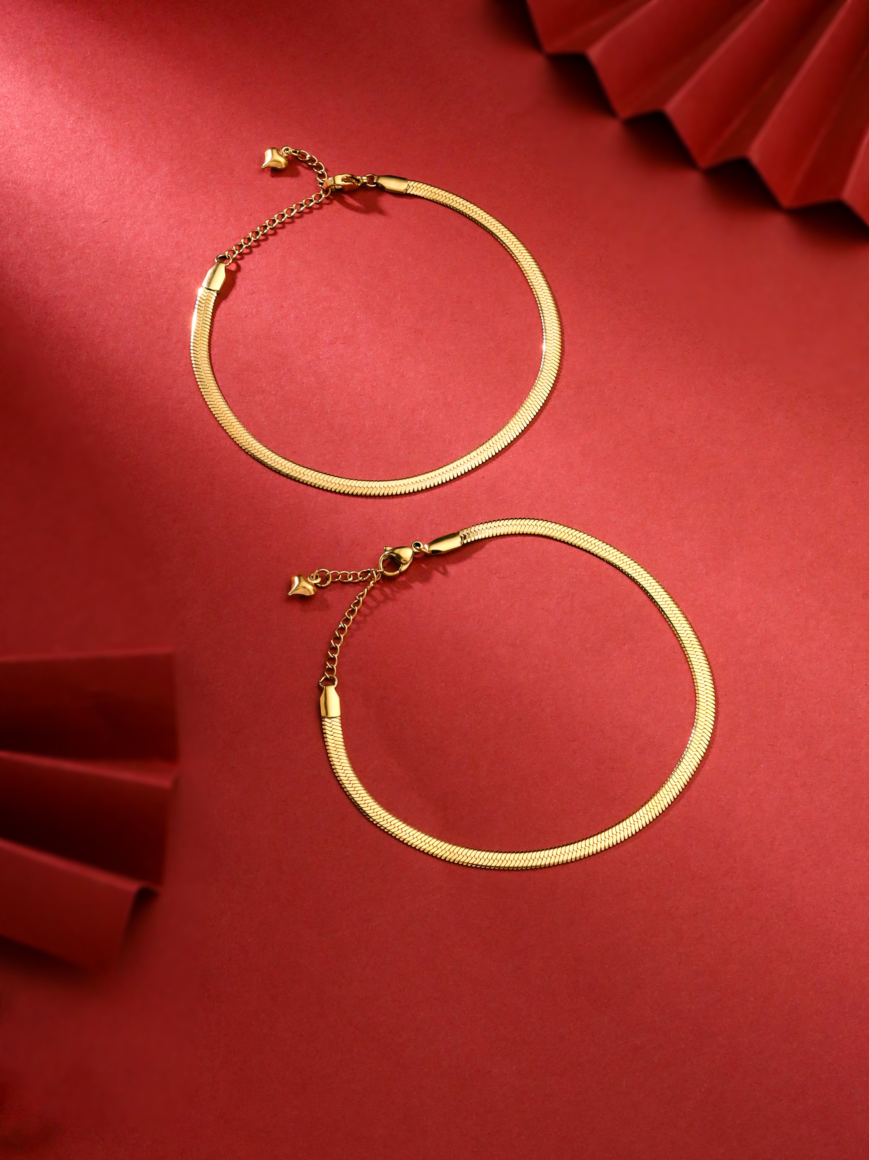 Adjustable Pair Of Anklets