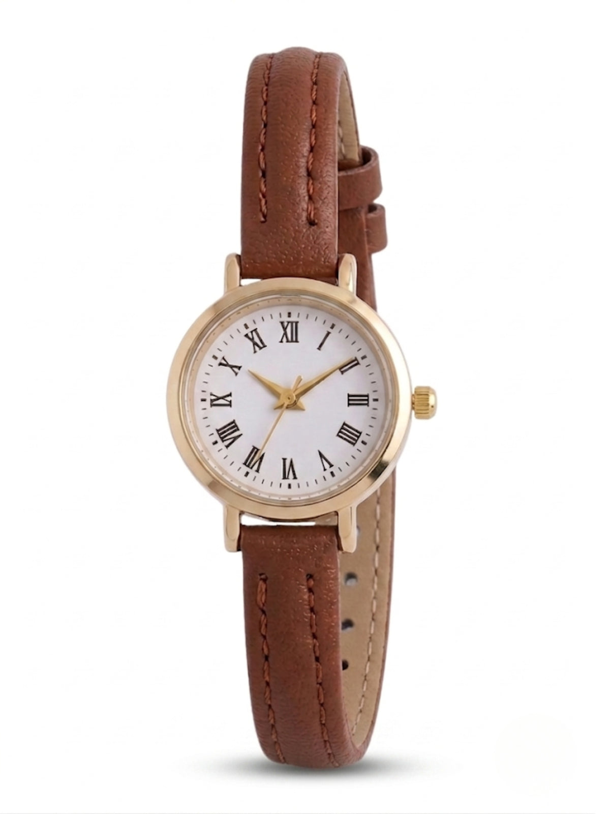 Mocha Round Analog Watch