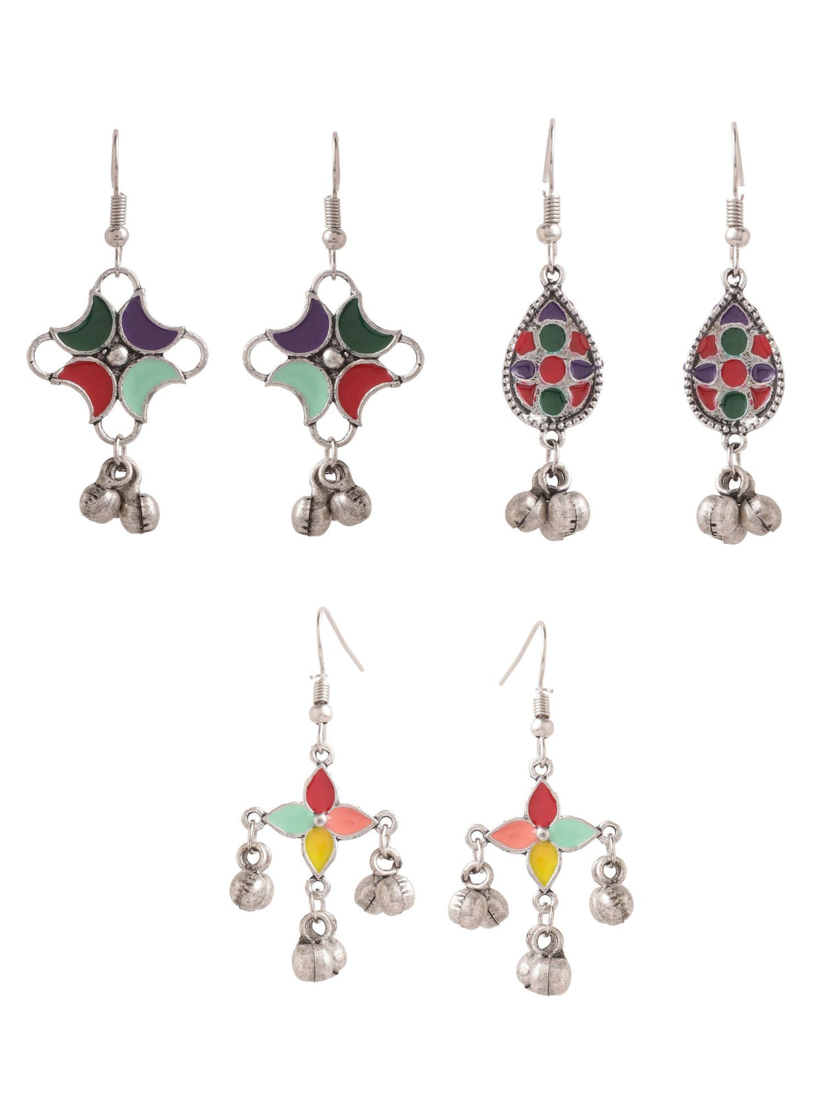 Oxidised Dangler Earrings