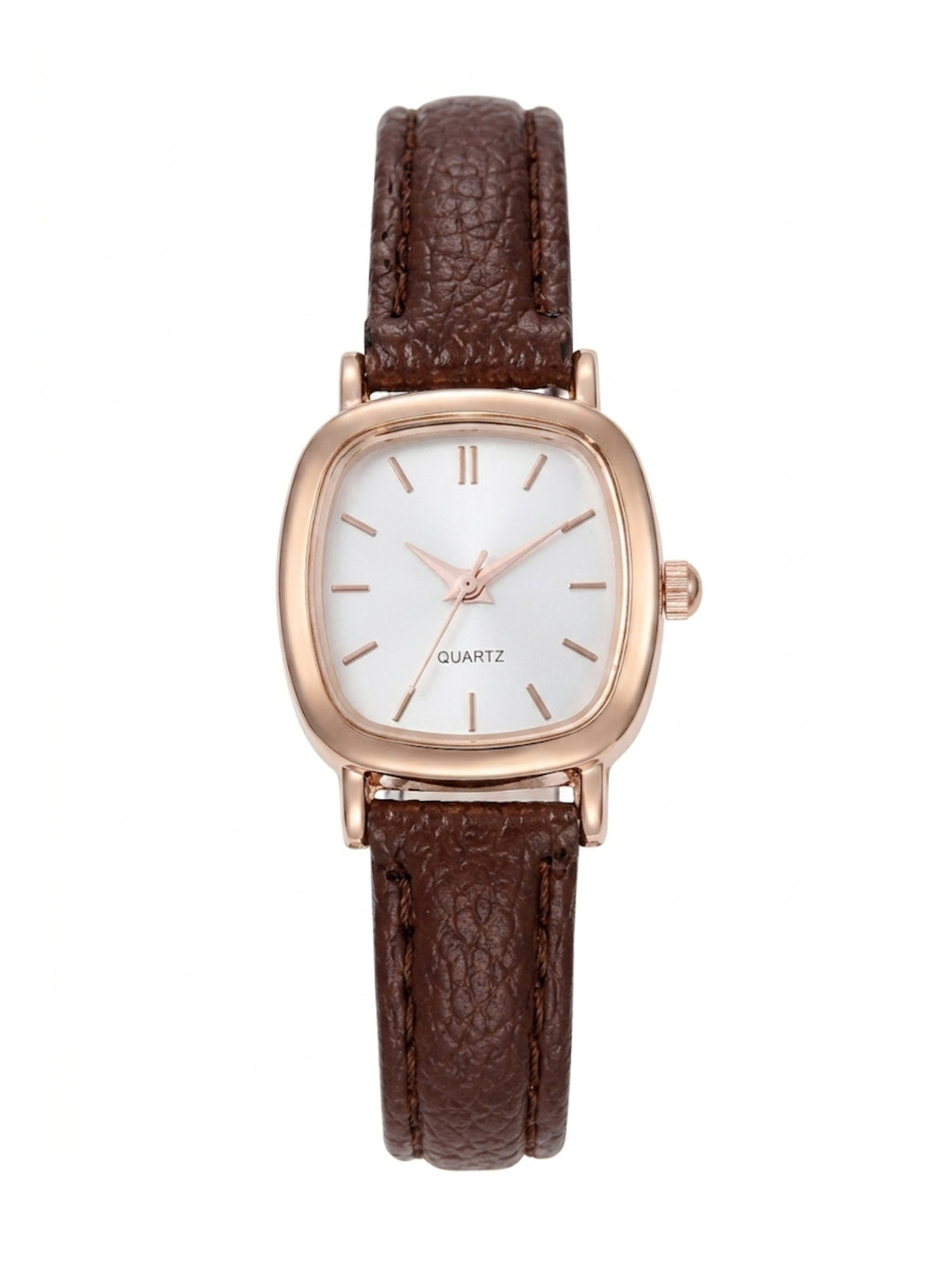 Mocha Square Analog Watch
