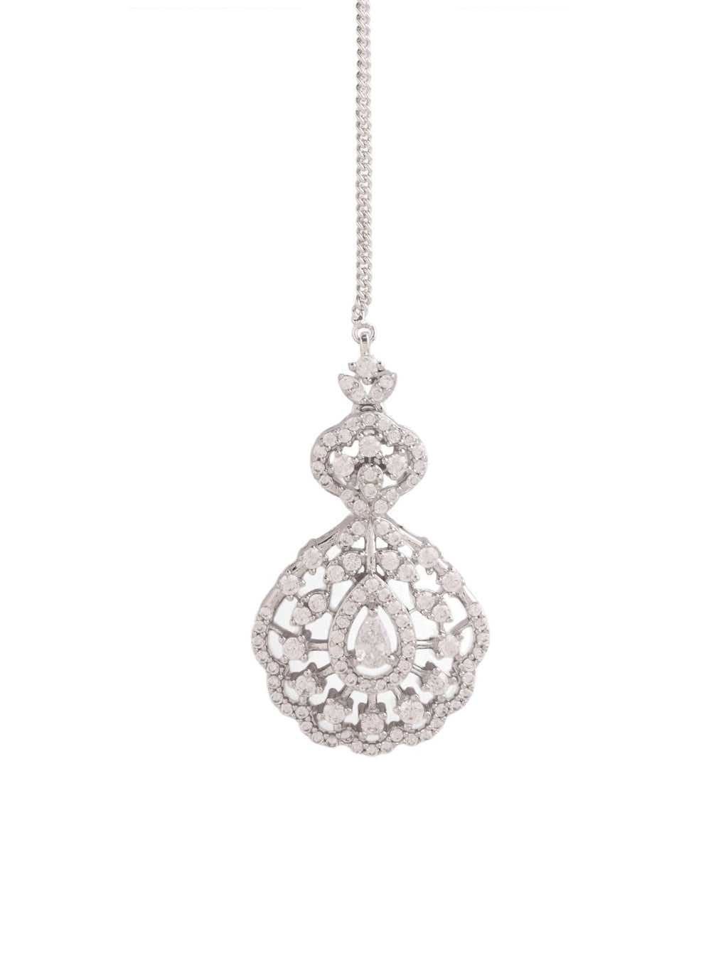 Floral Brass Maang Tikka