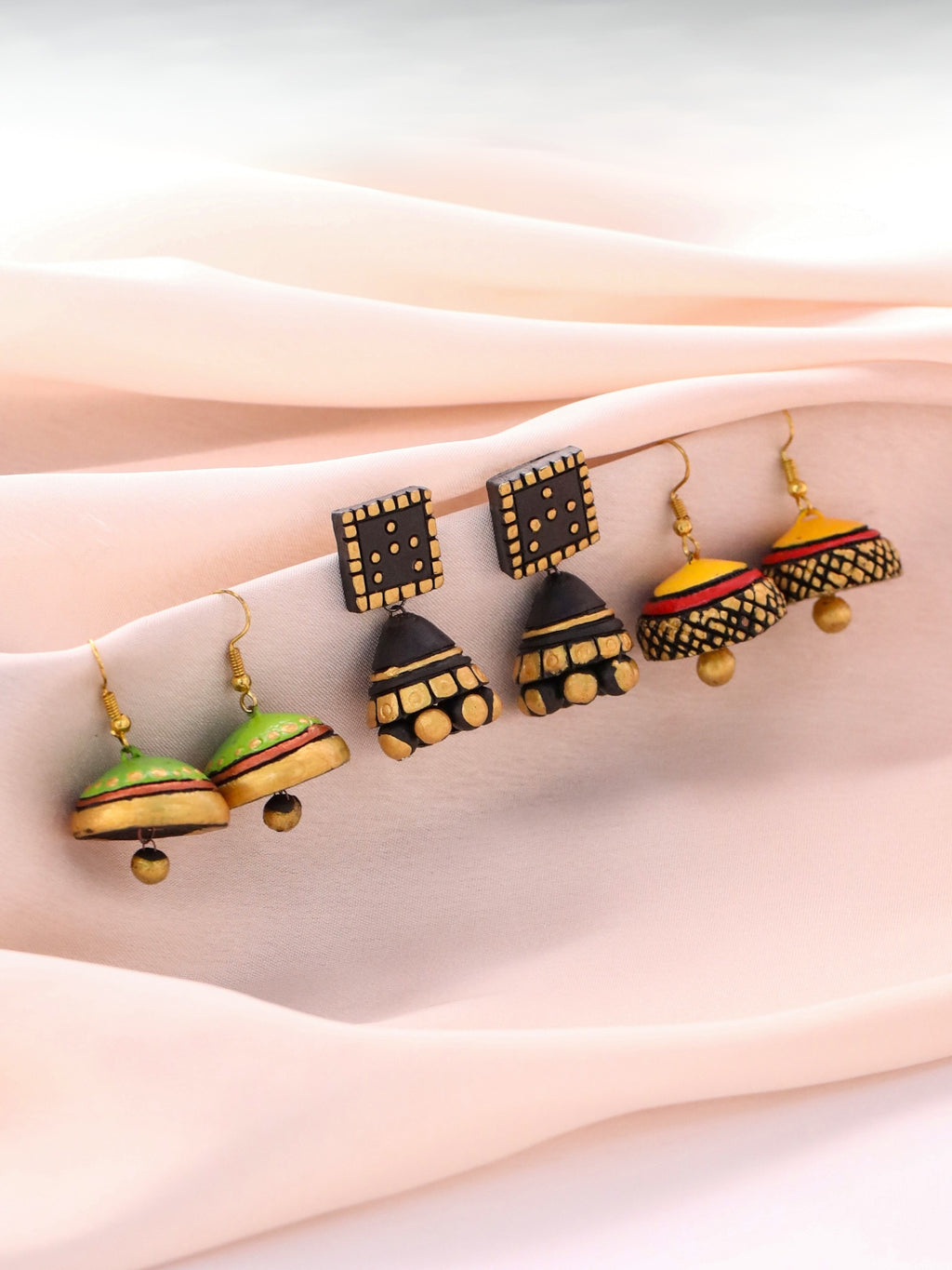 Handmade Terracotta Jhumka Earrings