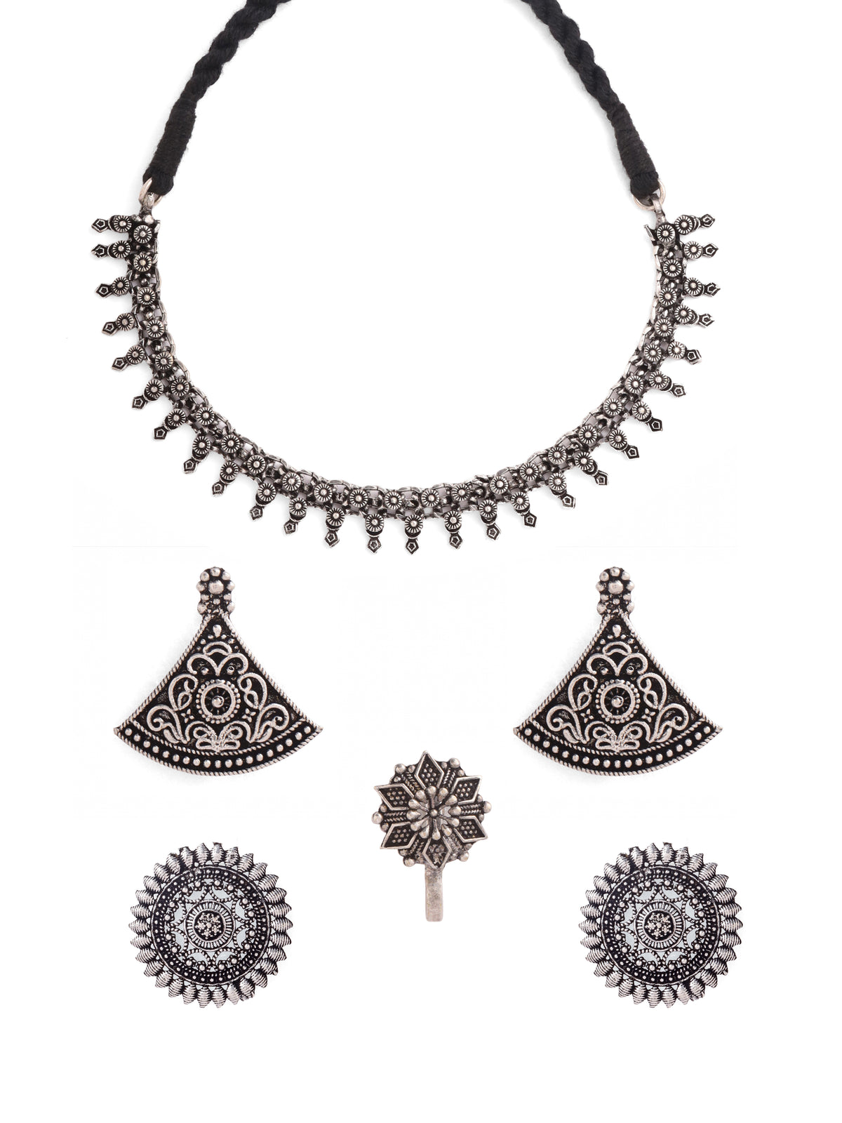 Oxidised Jewellery Set