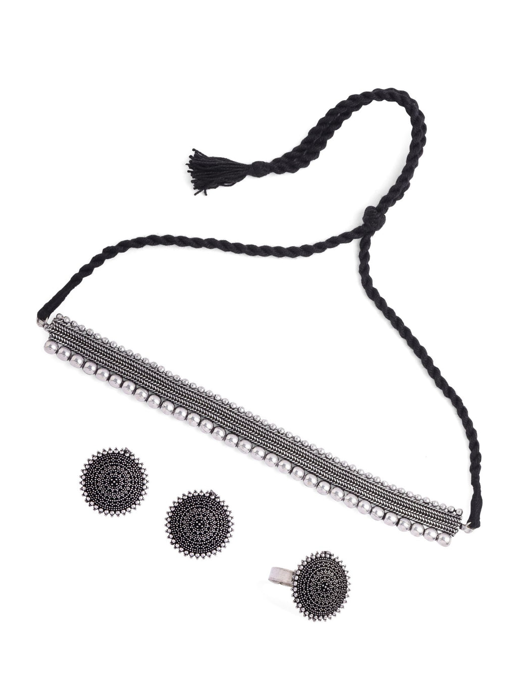 Oxidised Choker Jewellery Set