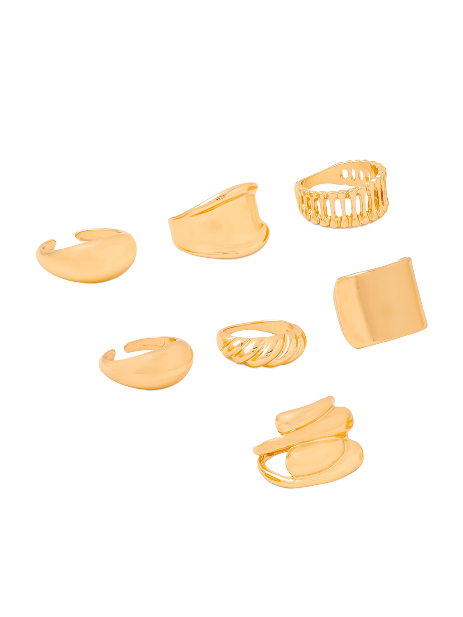 Stackable Finger Rings Set Of 7