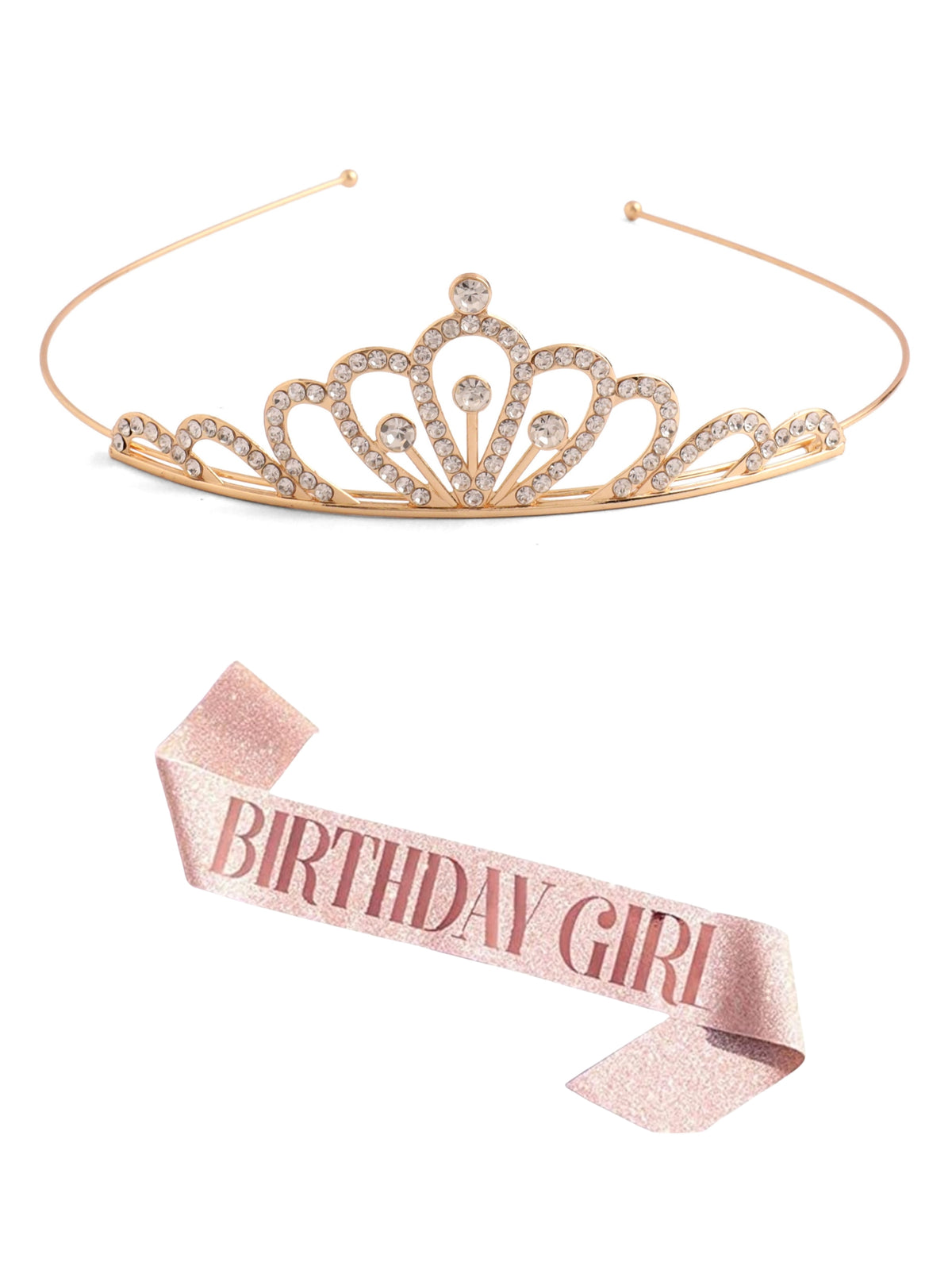 Tiara Crown and Sash Set