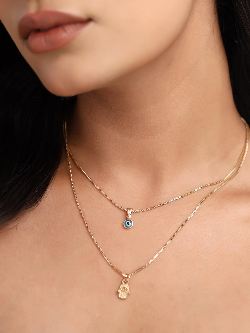 Evil Eye Necklace Set