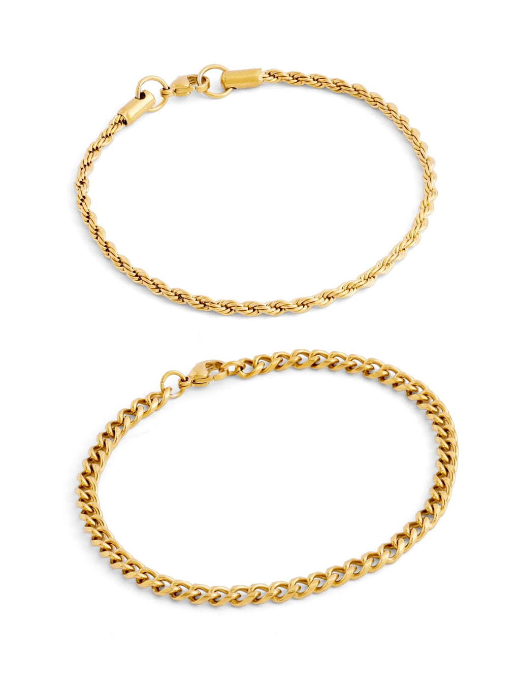 Cuban Rope Bracelet Set