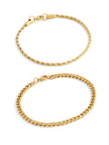Cuban Rope Bracelet Set