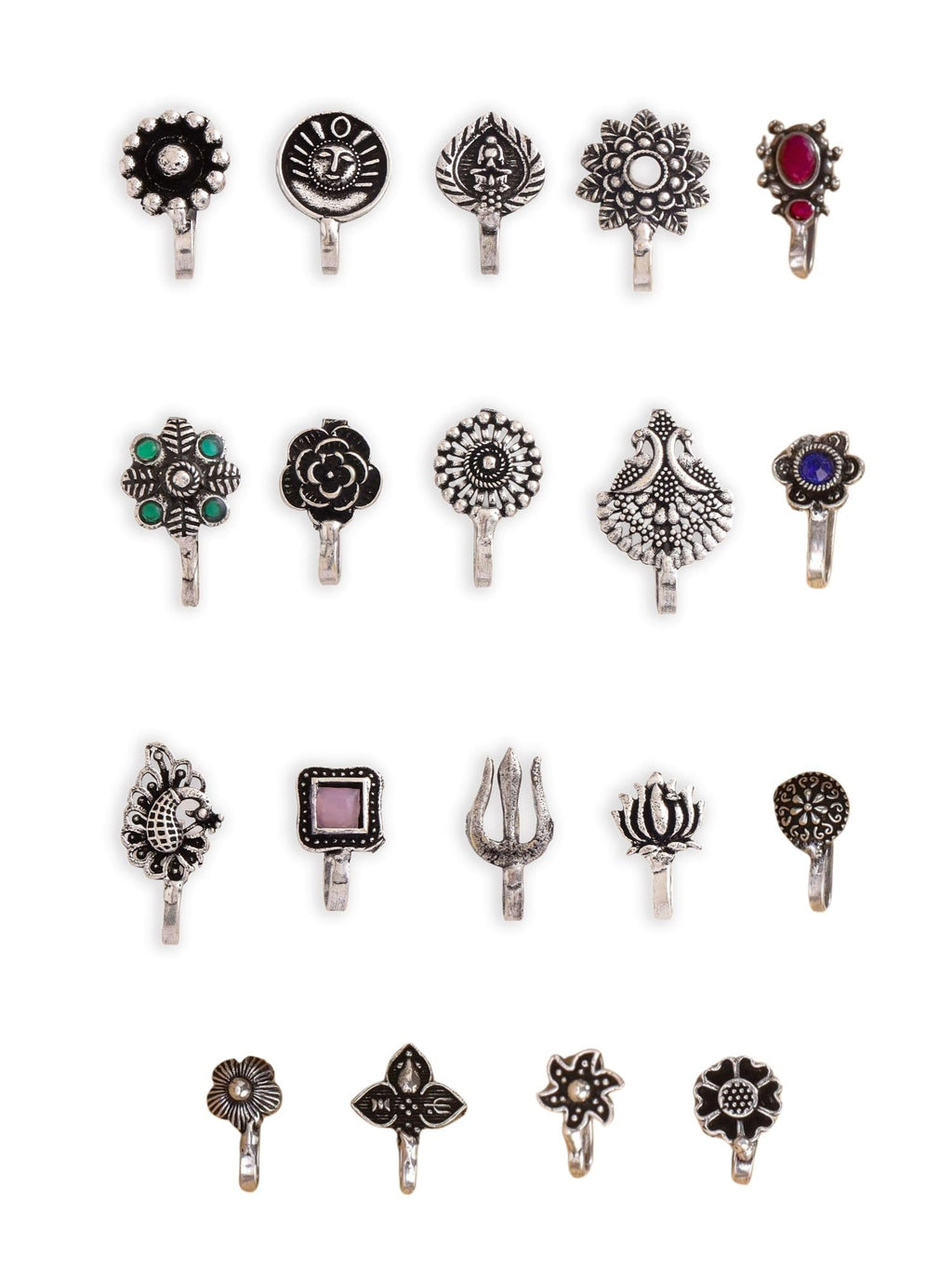 Non Piercing Oxidised Nosepins