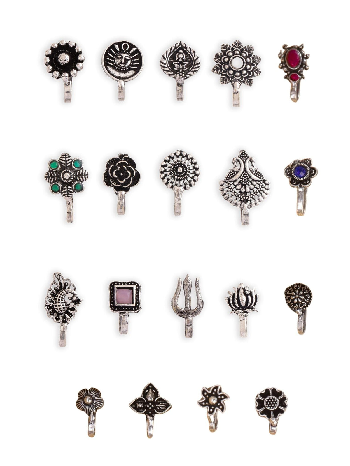 Non Piercing Oxidised Nosepins