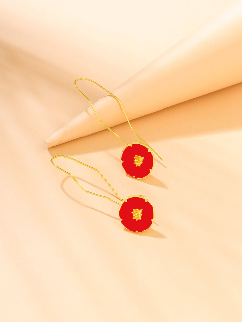 Floral Dangler Long Earrings