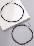 Black Lava Stone Chains