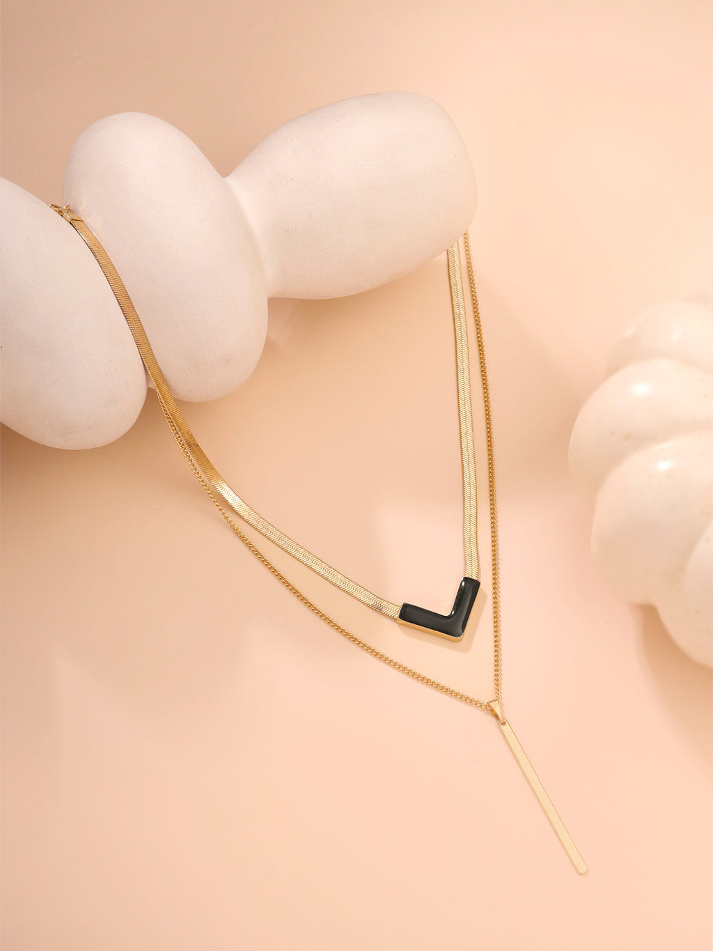 Stacked Pendant Necklace