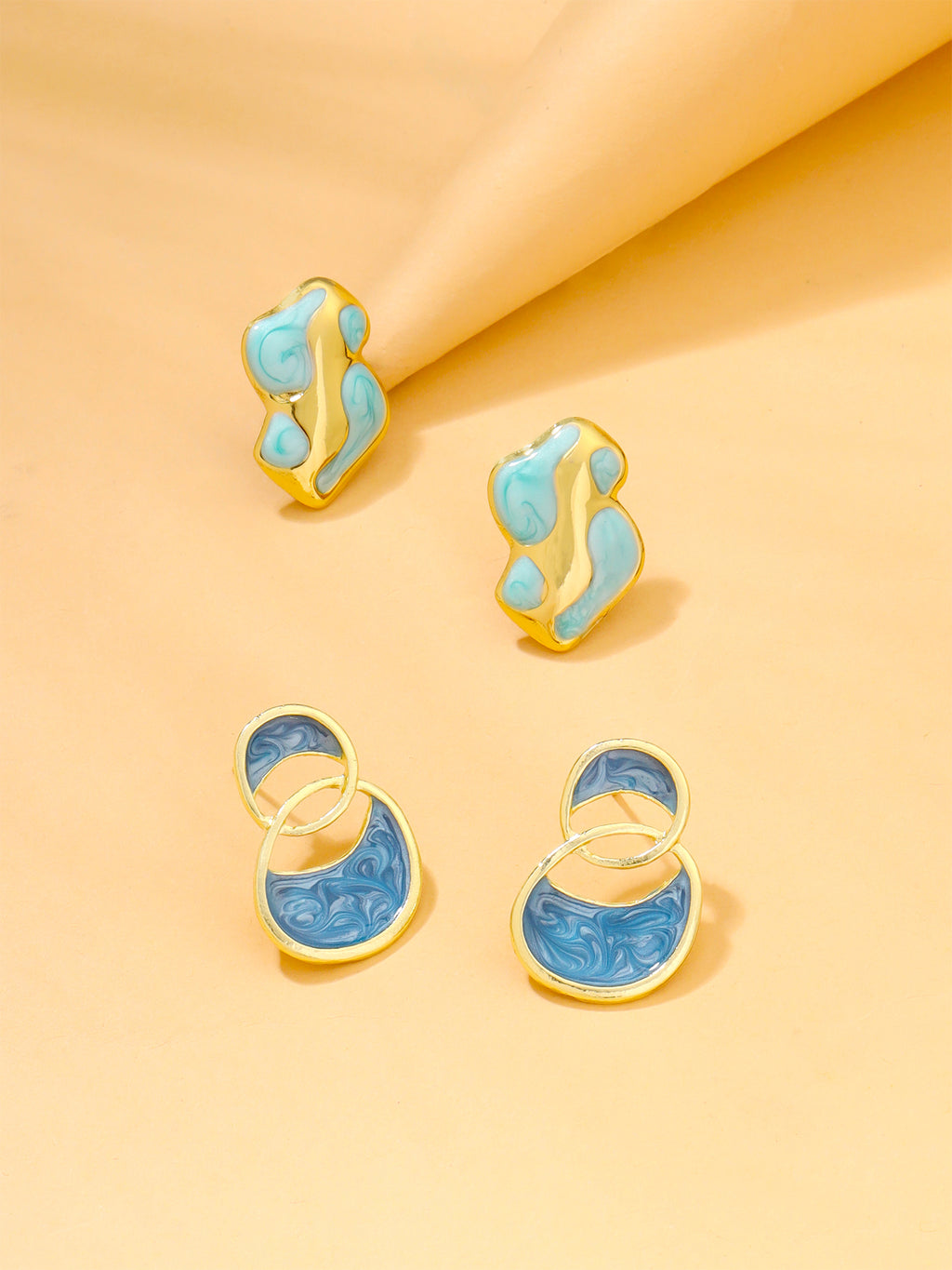Enamel Drop Earrings