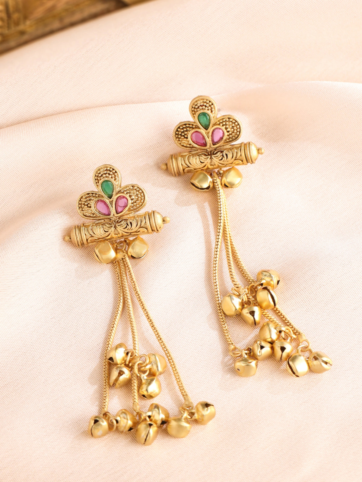 Kashmiri Ghungroo Tassel Earrings