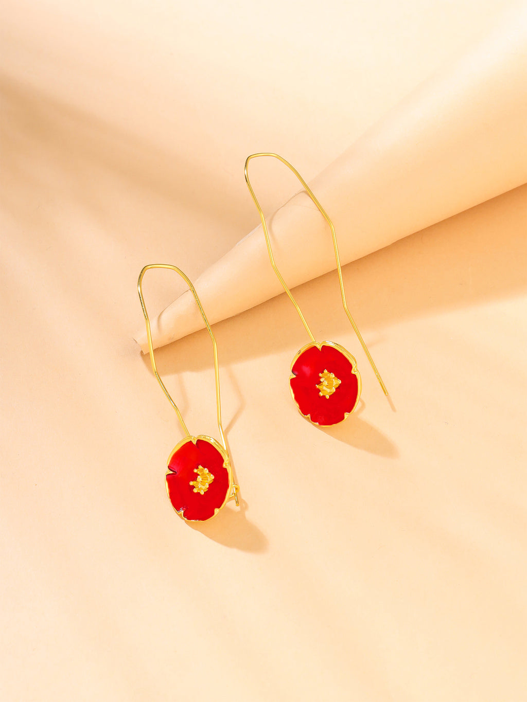 Floral Dangler Long Earrings