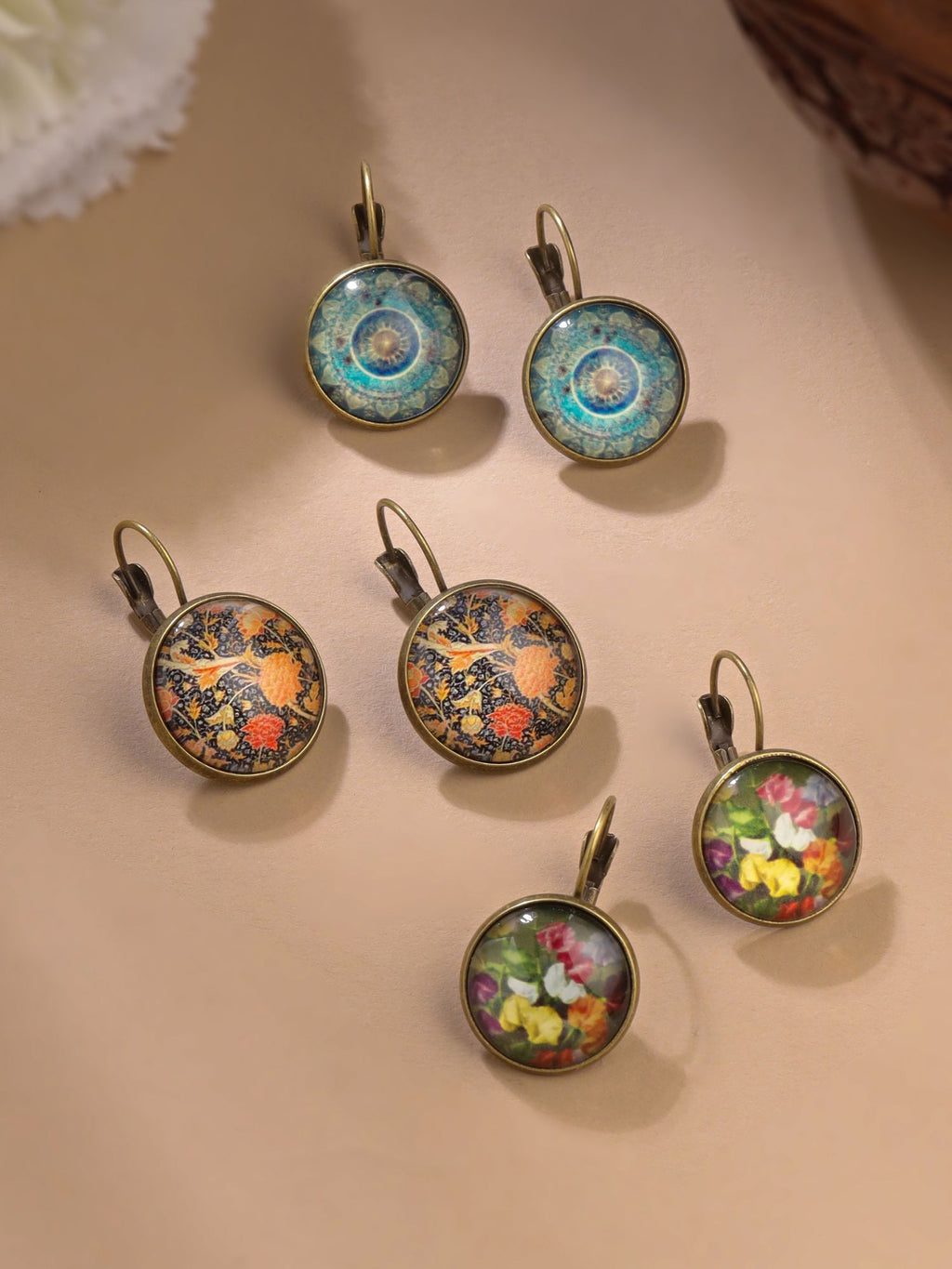 Boho Copper Stud Earrings