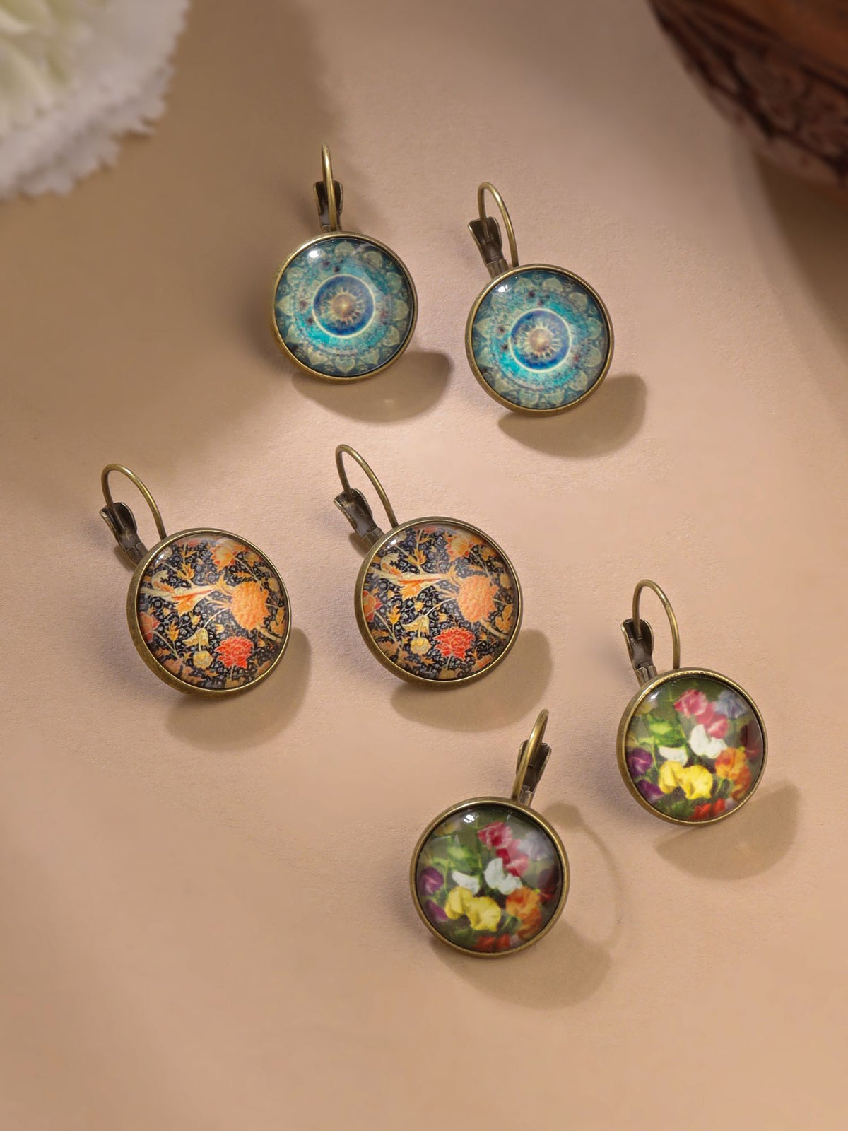 Boho Copper Stud Earrings