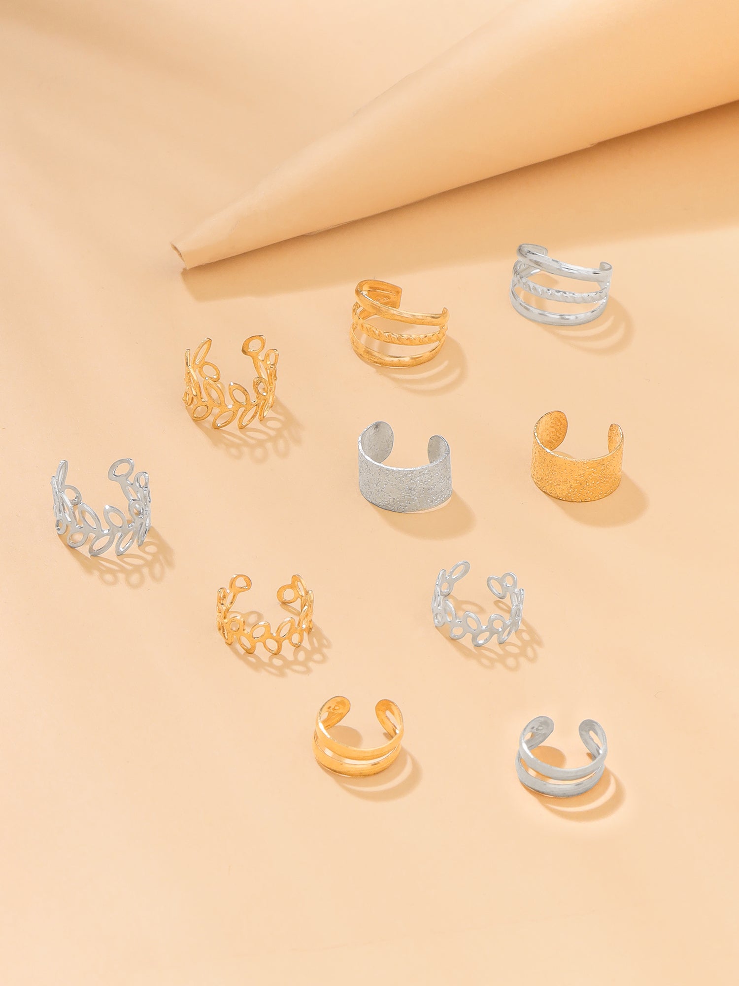 Earcuff Earrings Set of 10