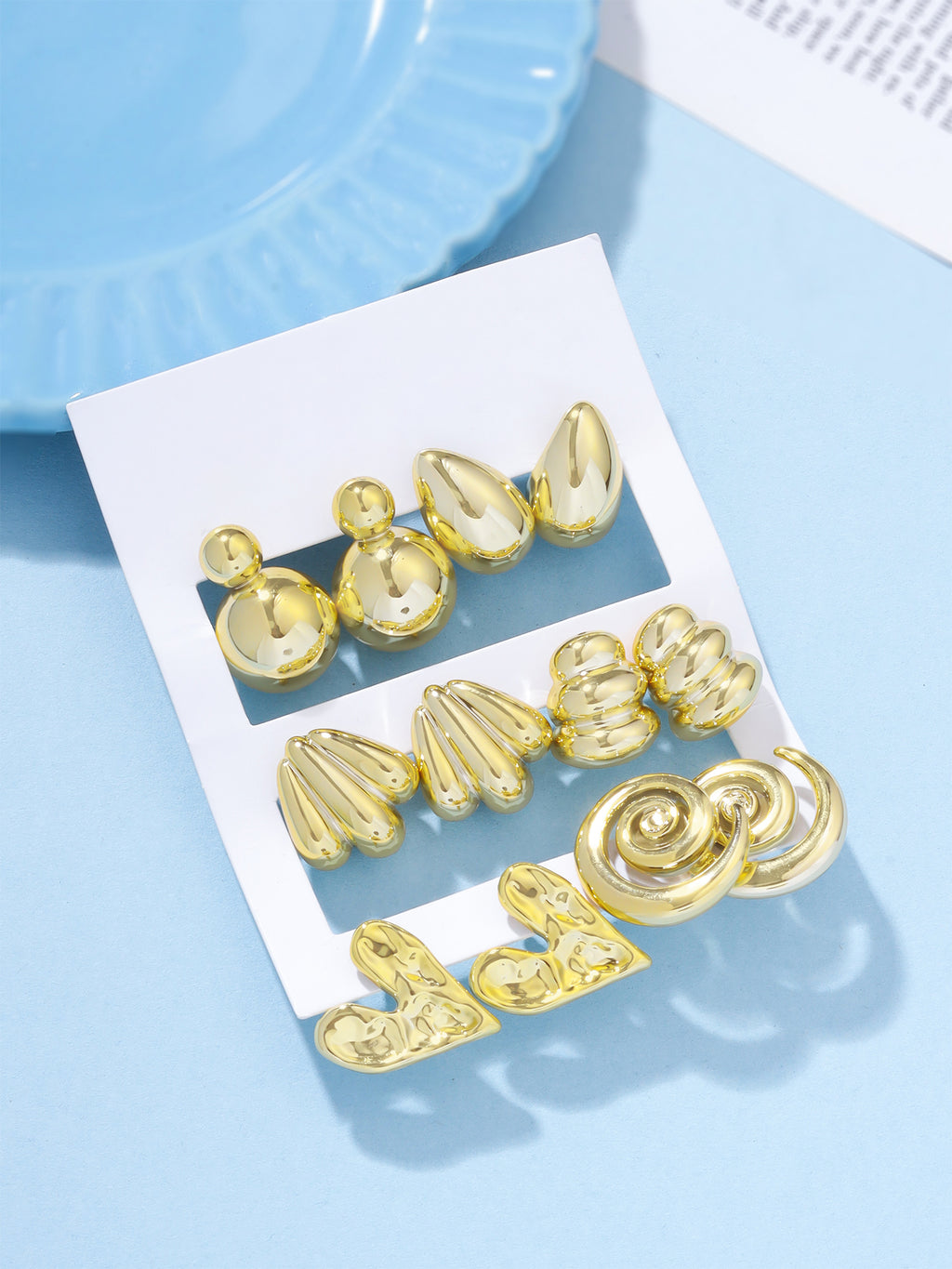 Statement Earrings Set of 6