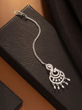 Floral AD Brass Maang Tikka