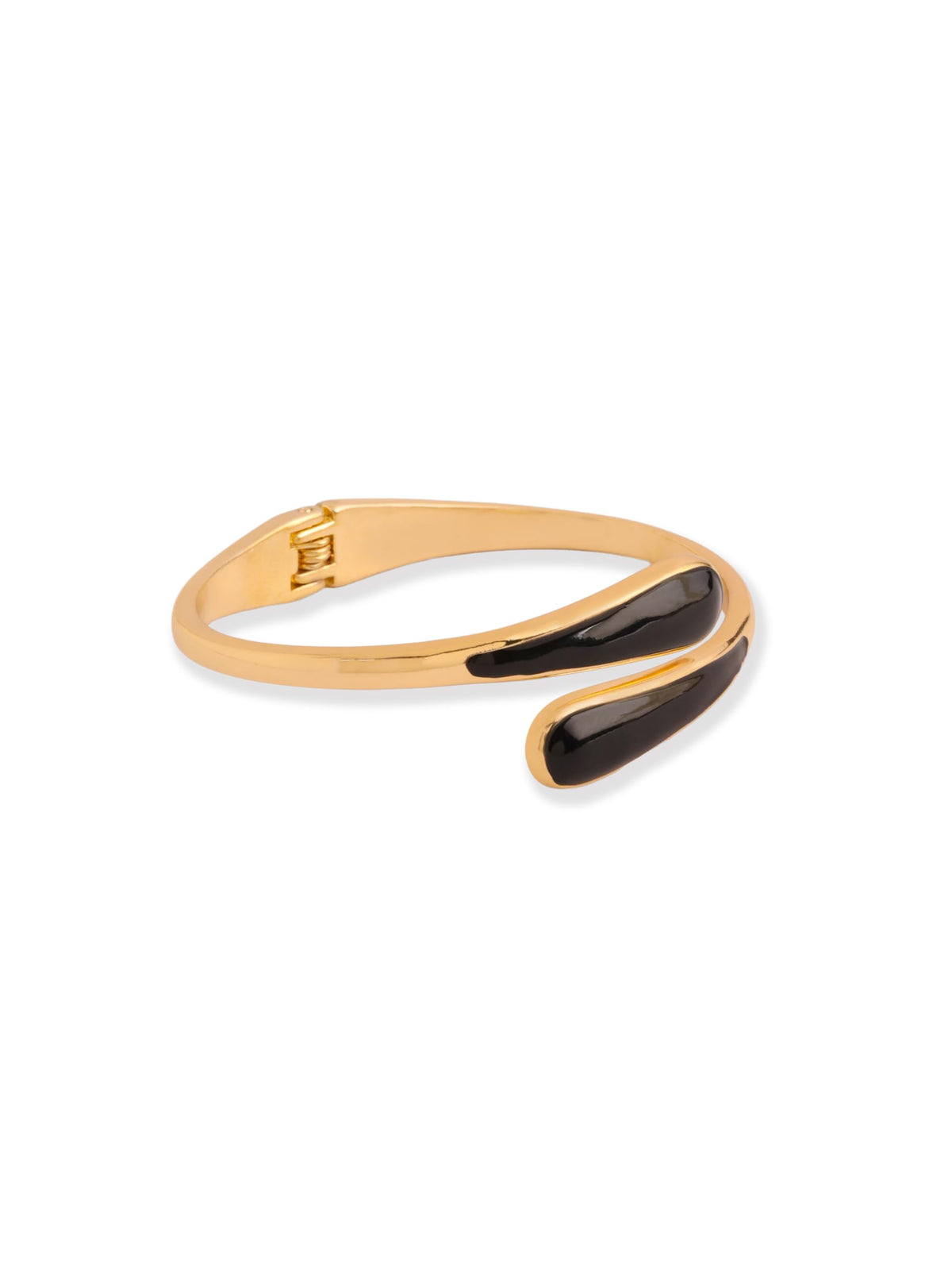 Black Enamel Cuff Bracelet