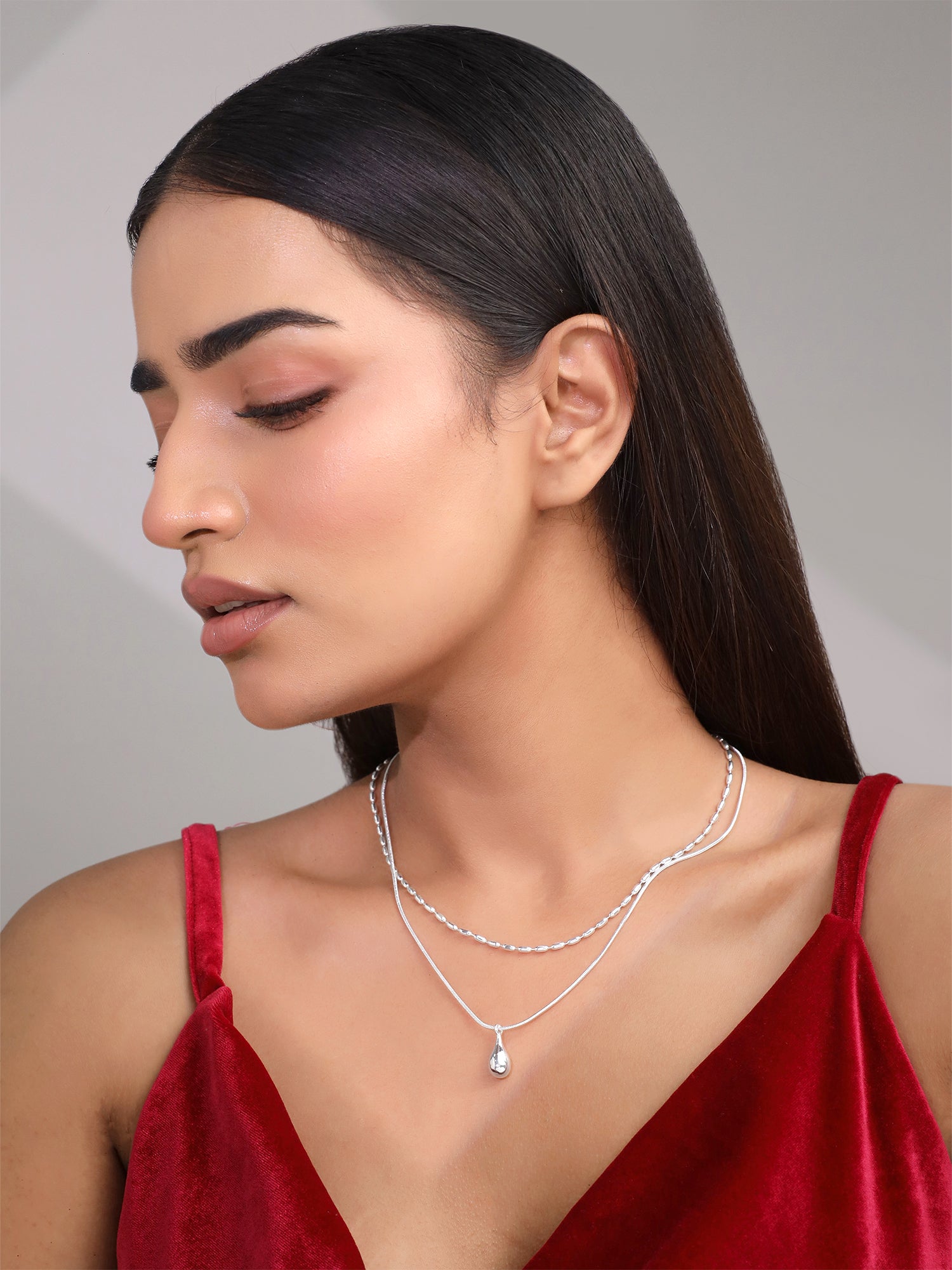 Stacked Pendant Necklace