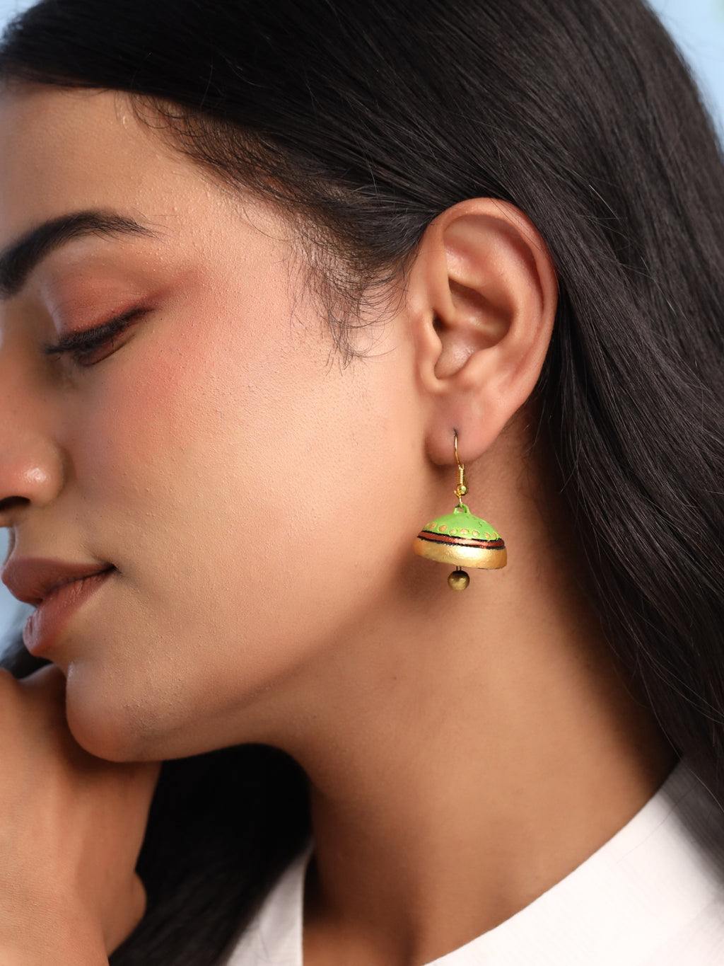 Handmade Terracotta Jhumka Earrings