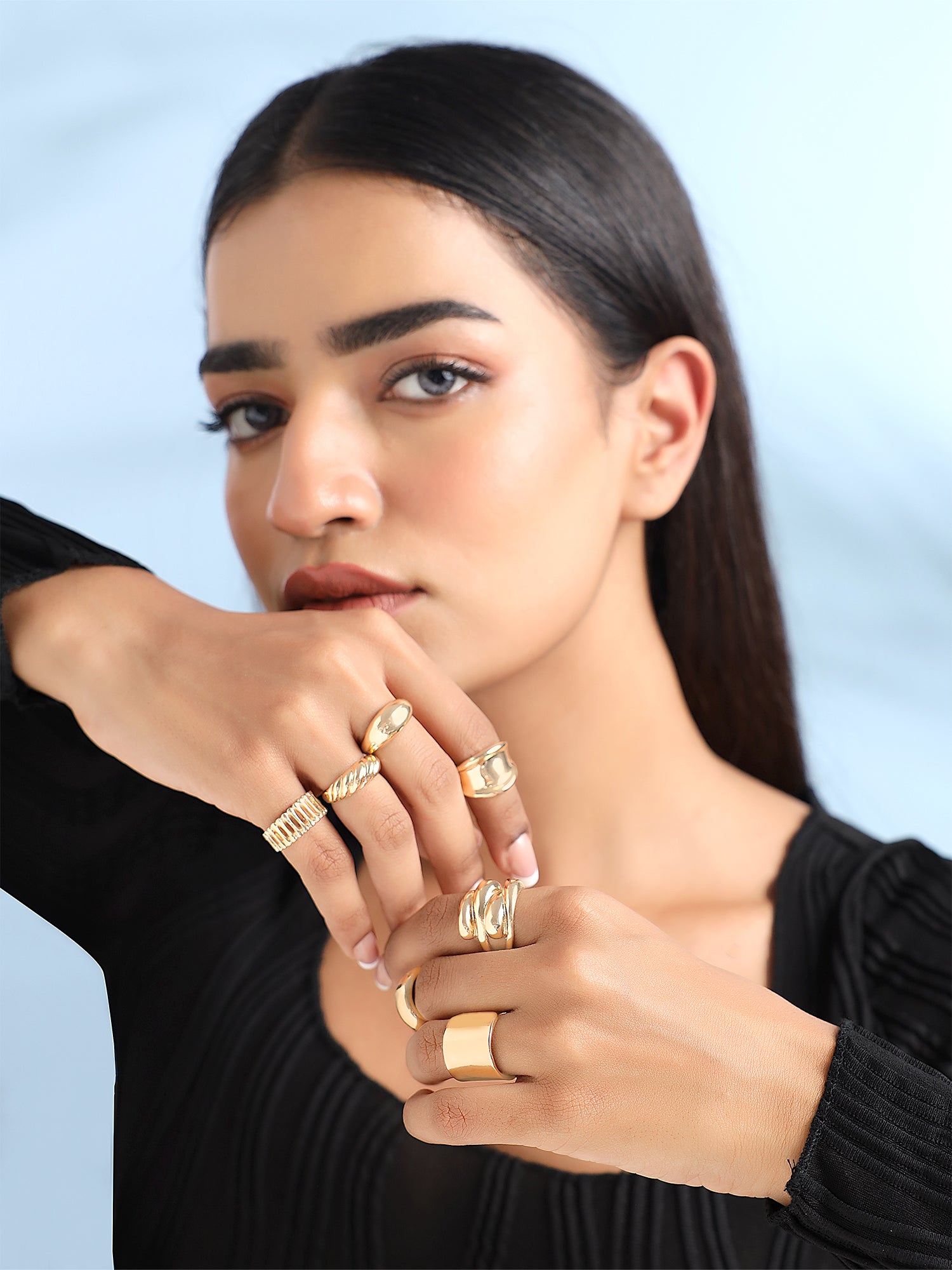 Stackable Finger Rings Set Of 7