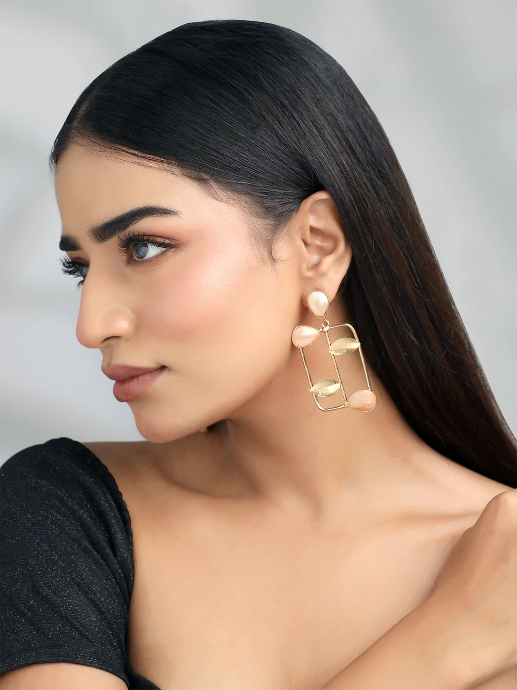 Statement Korean Dangler Drop Large Earrings