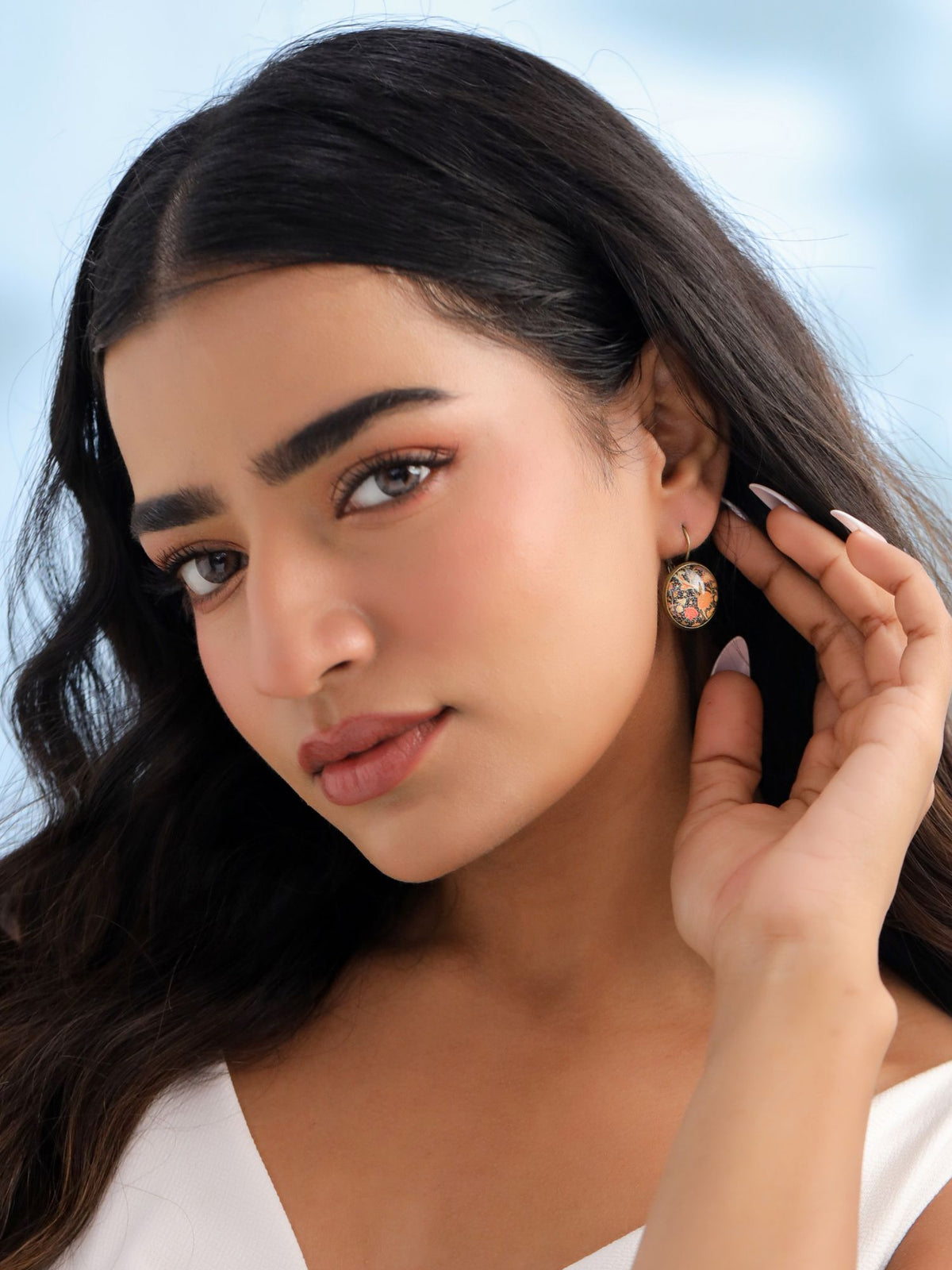 Boho Copper Stud Earrings