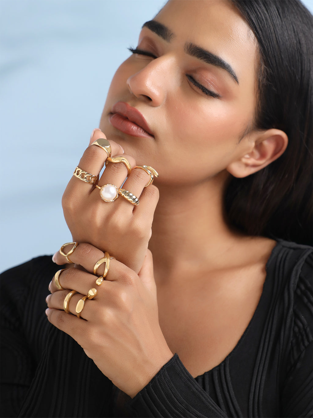 Stackable Finger Rings Set Of 12