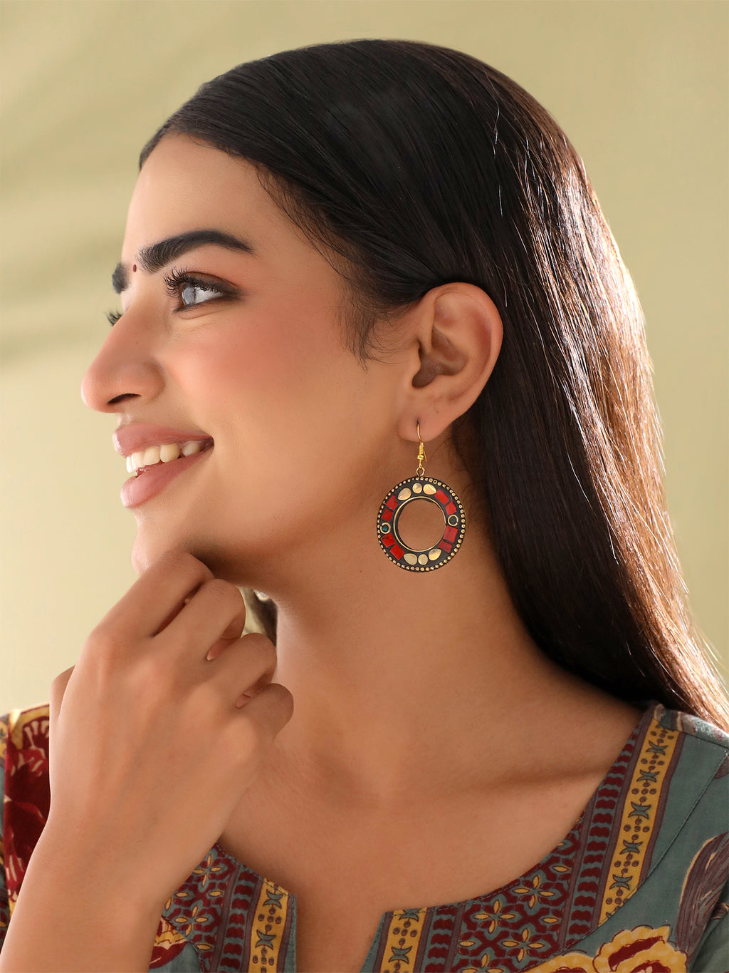 Ethnic Traditional Handmade Tibetan Earrings