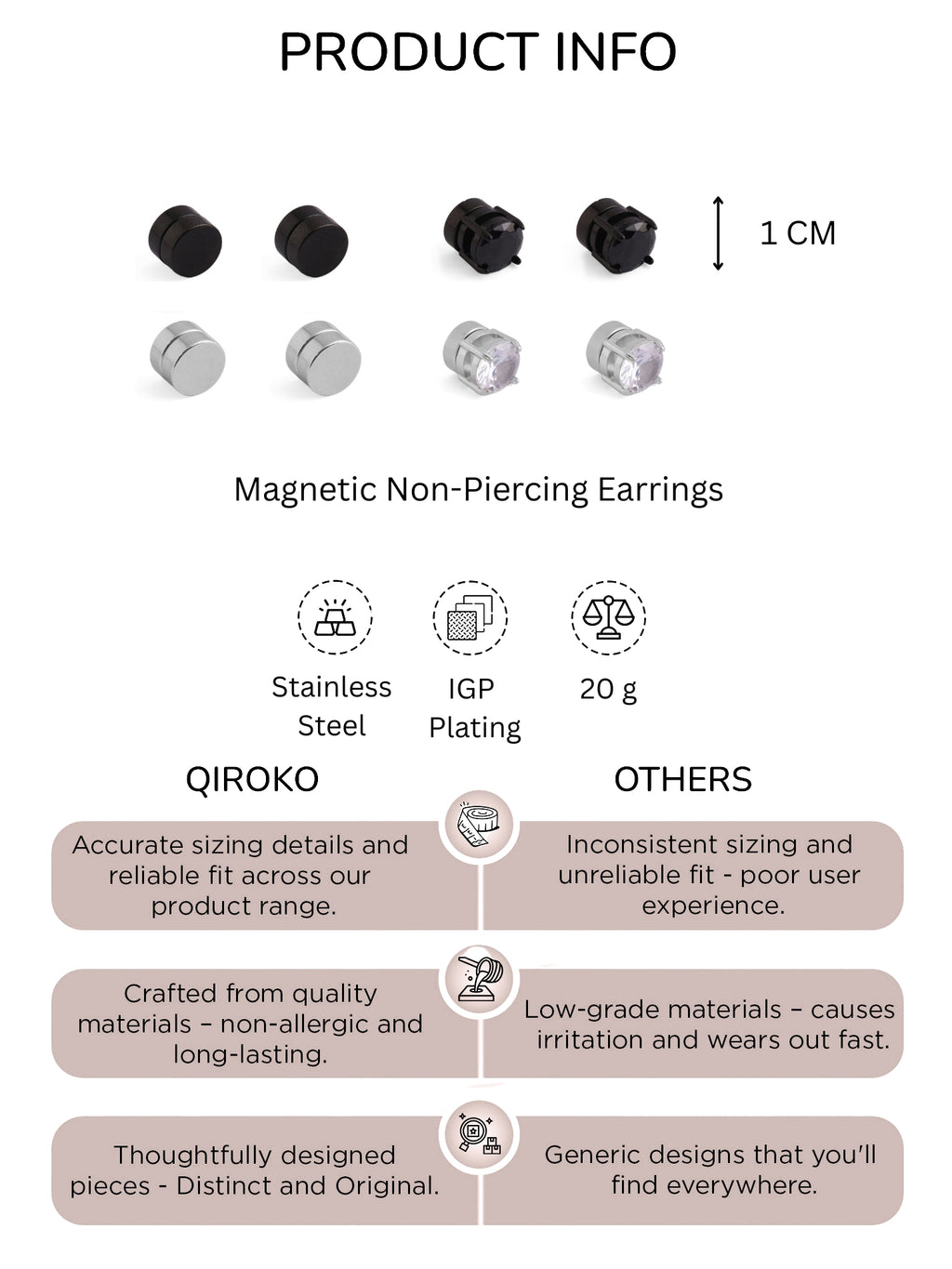 Cubic Zircon Stud Earrings