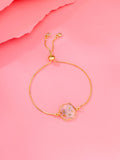 Dried Flower Charm Adjustable Bracelet