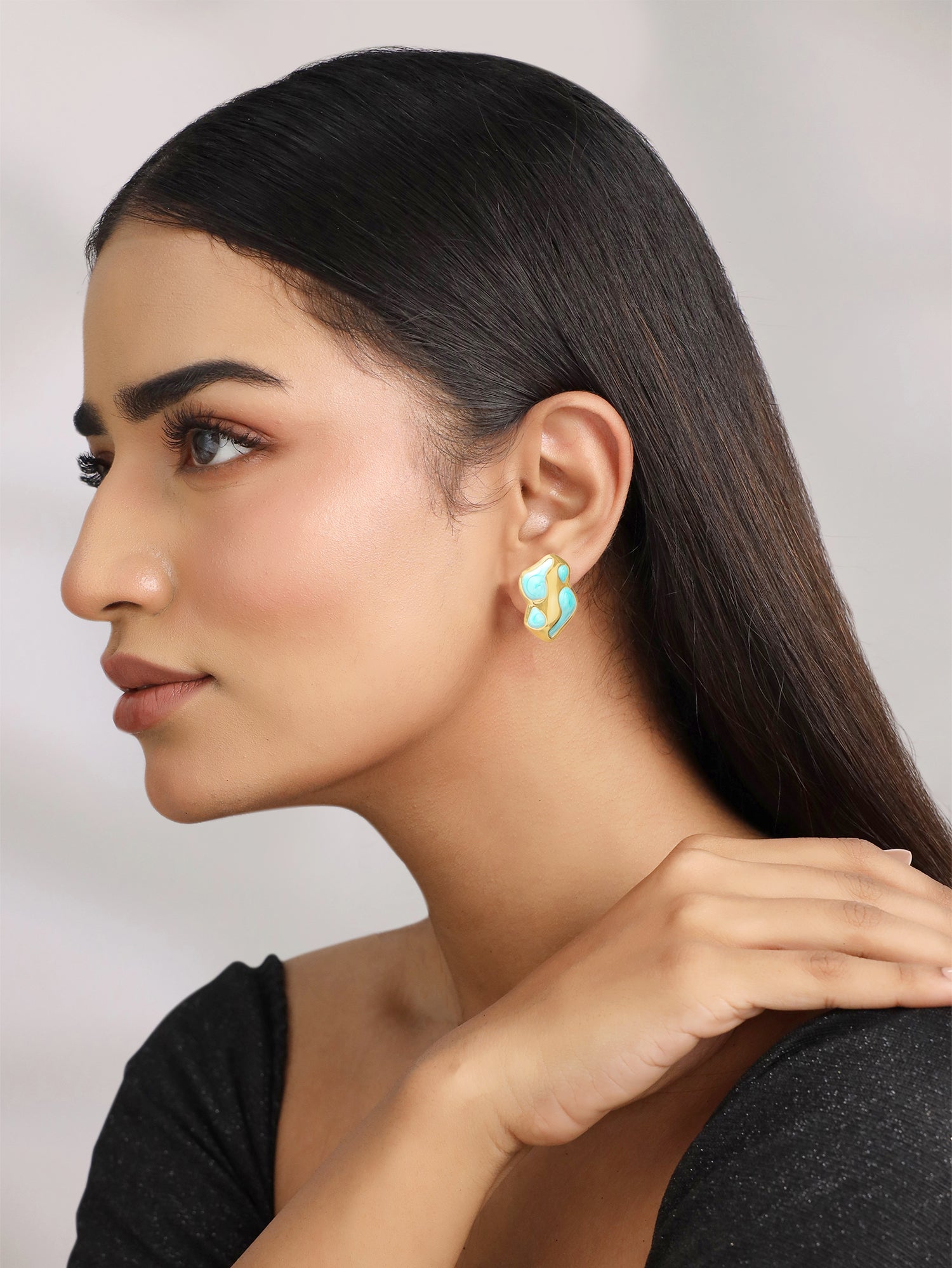 Enamel Drop Earrings