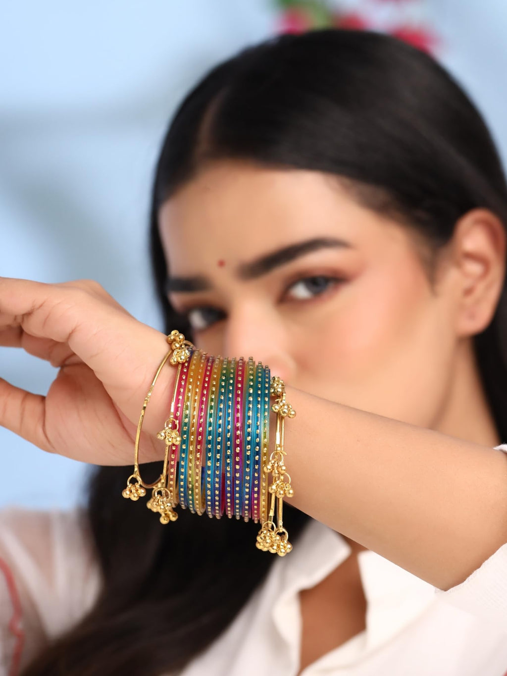 Kashmiri Ghungroo Bangle Set
