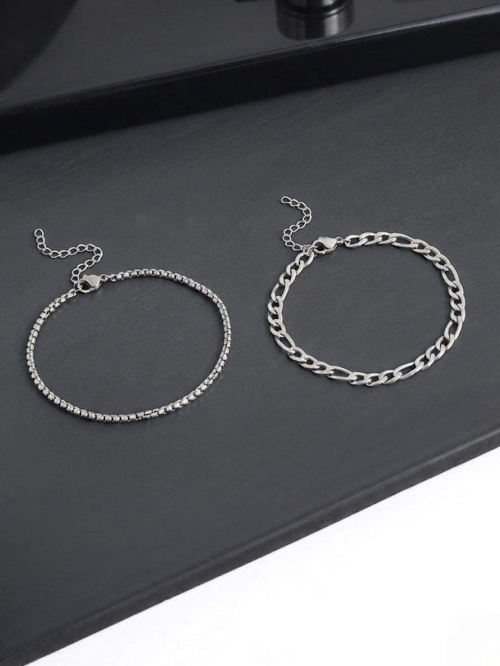 Figaro Box Bracelet Stack