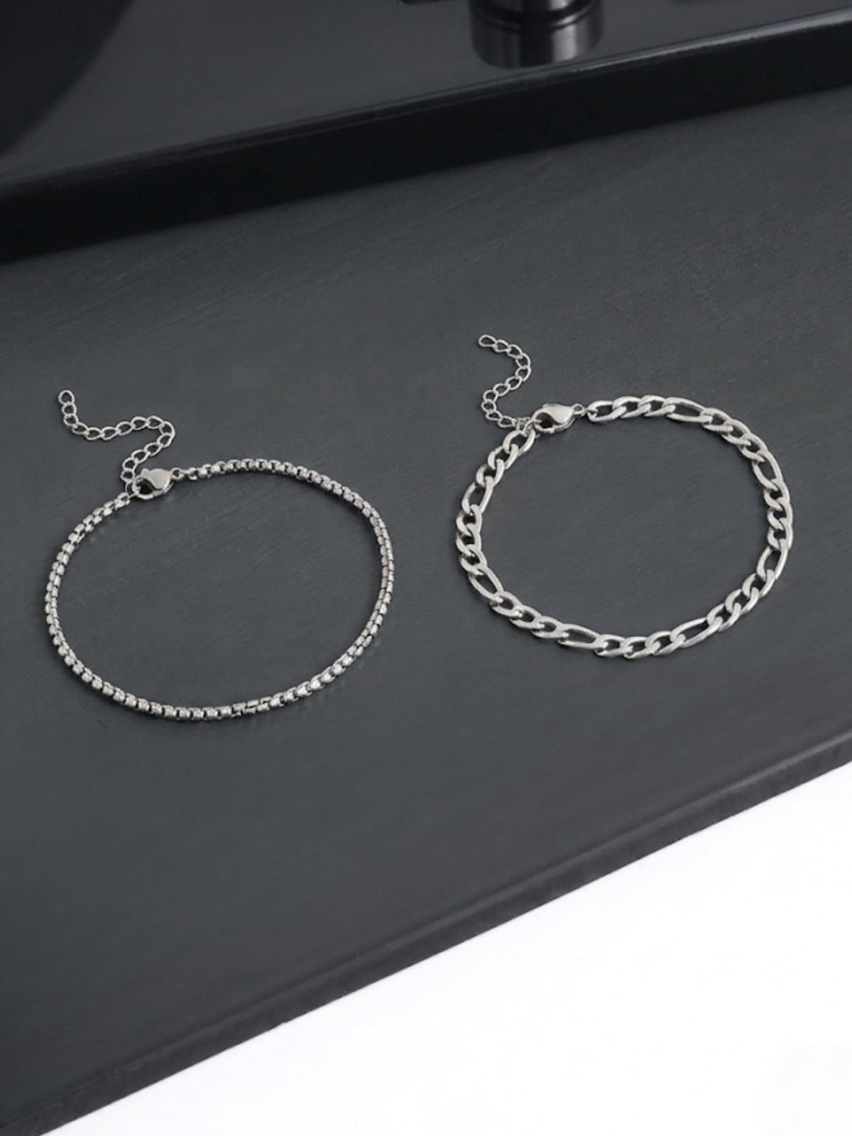 Figaro Box Bracelet Stack