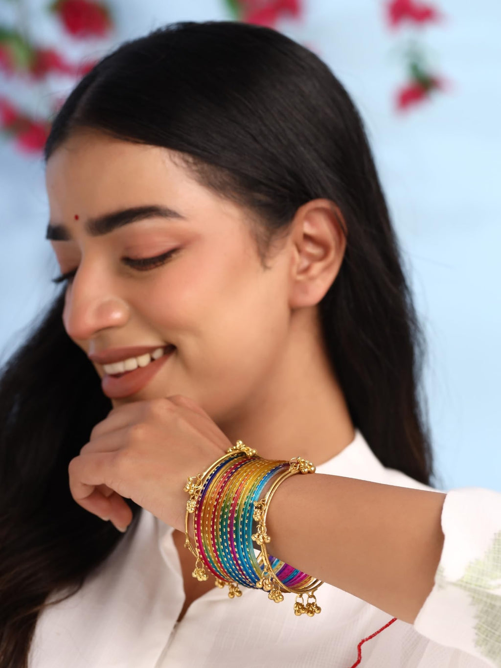 Kashmiri Ghungroo Bangle Set