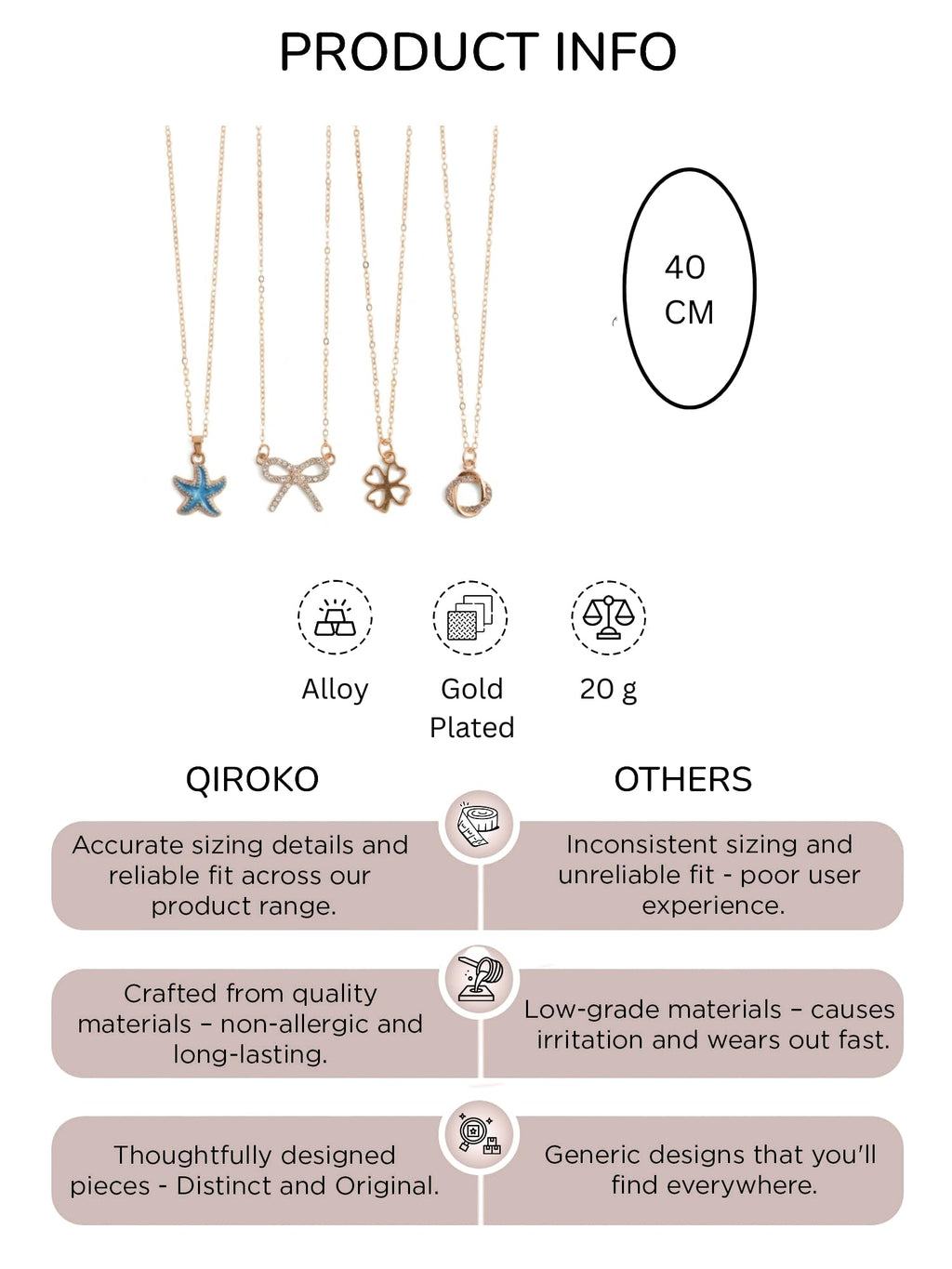 Minimalist Pendant Necklace Set