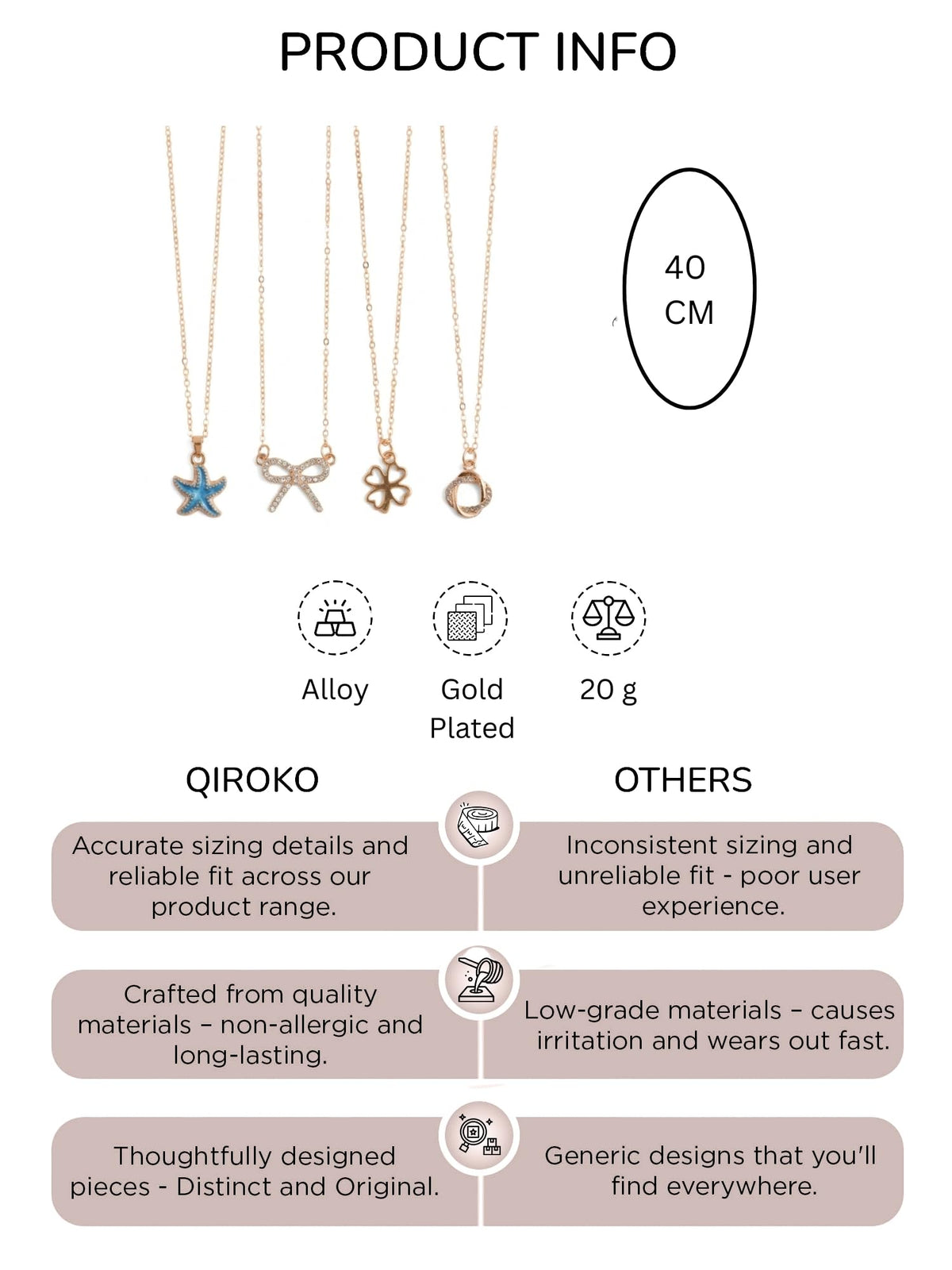 Minimalist Pendant Necklace Set