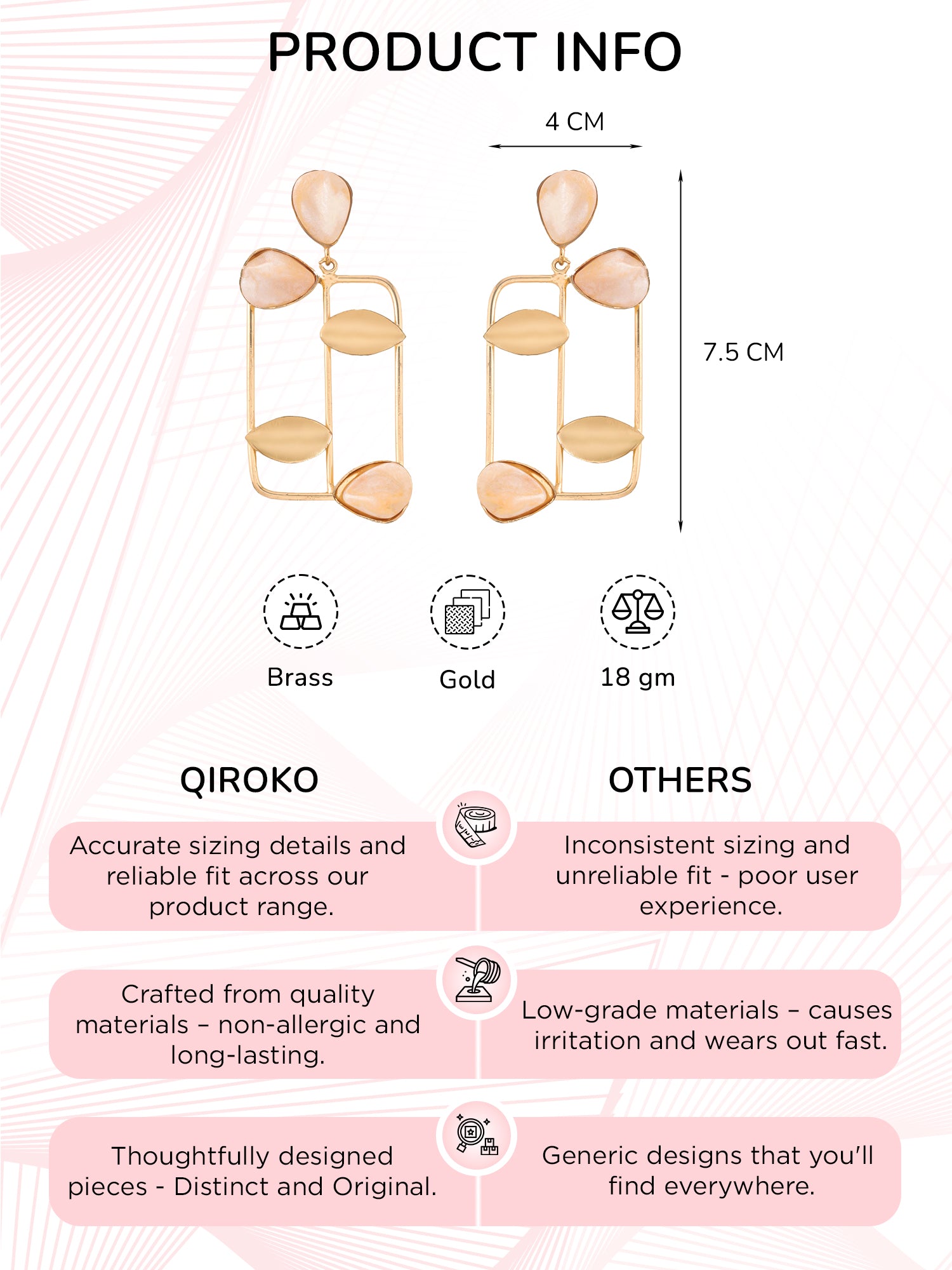 Statement Korean Dangler Drop Large Earrings