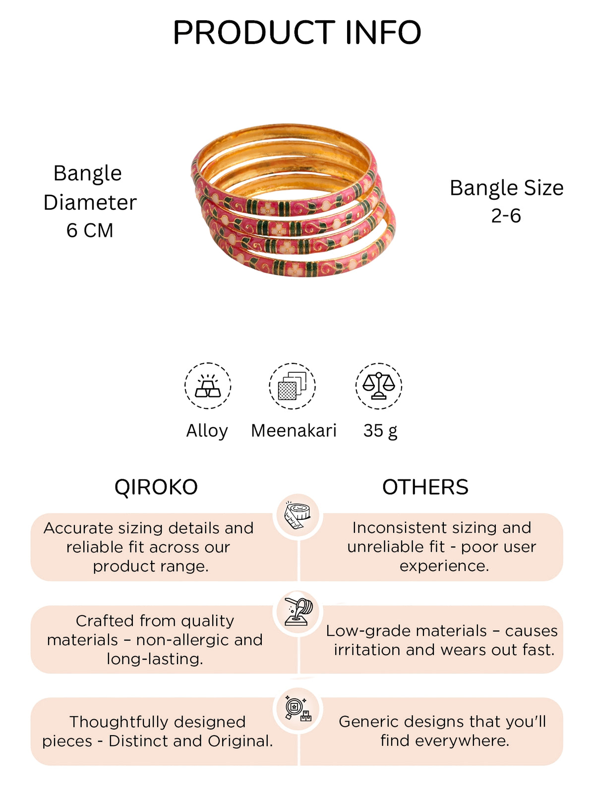 Meenakari Bangle Set Pink
