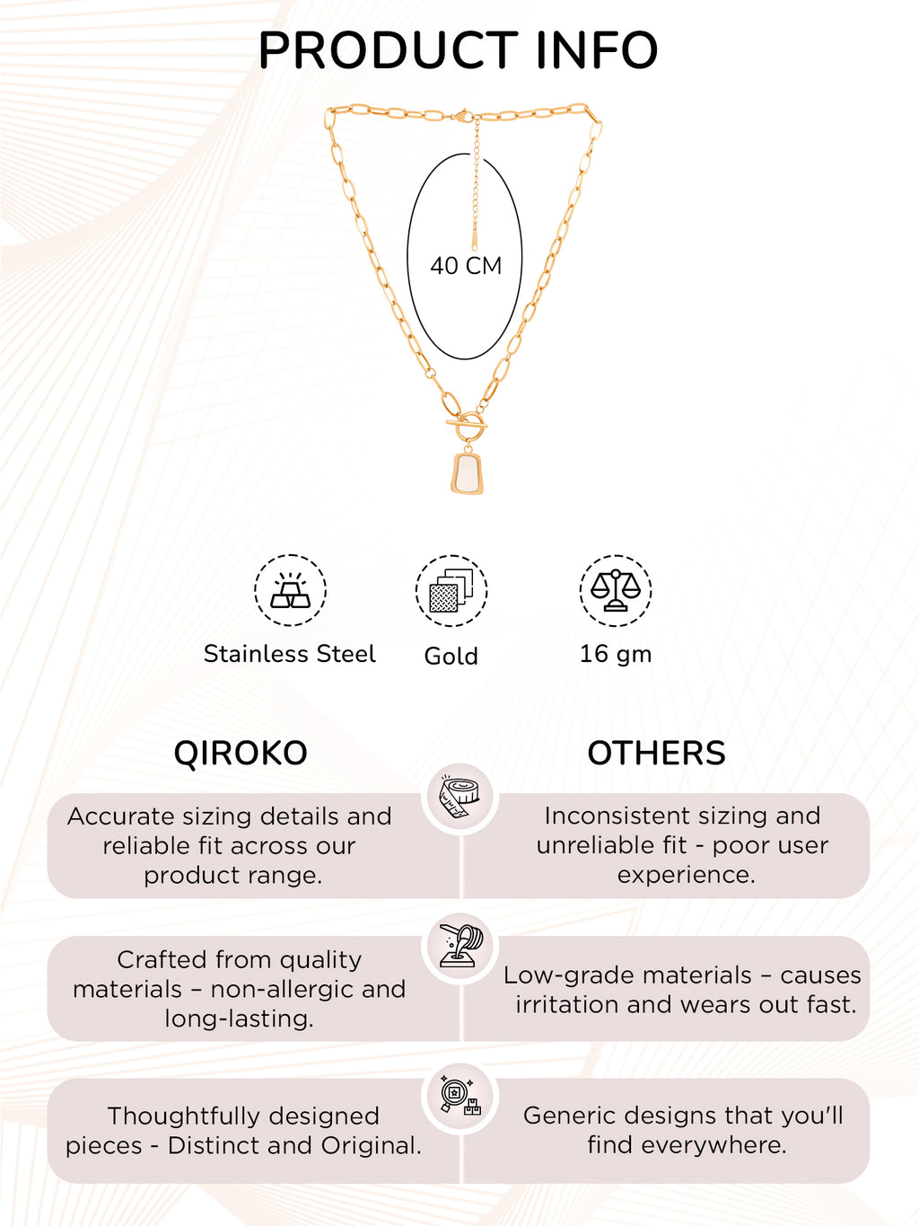 Interlock Statement Pendant Necklace