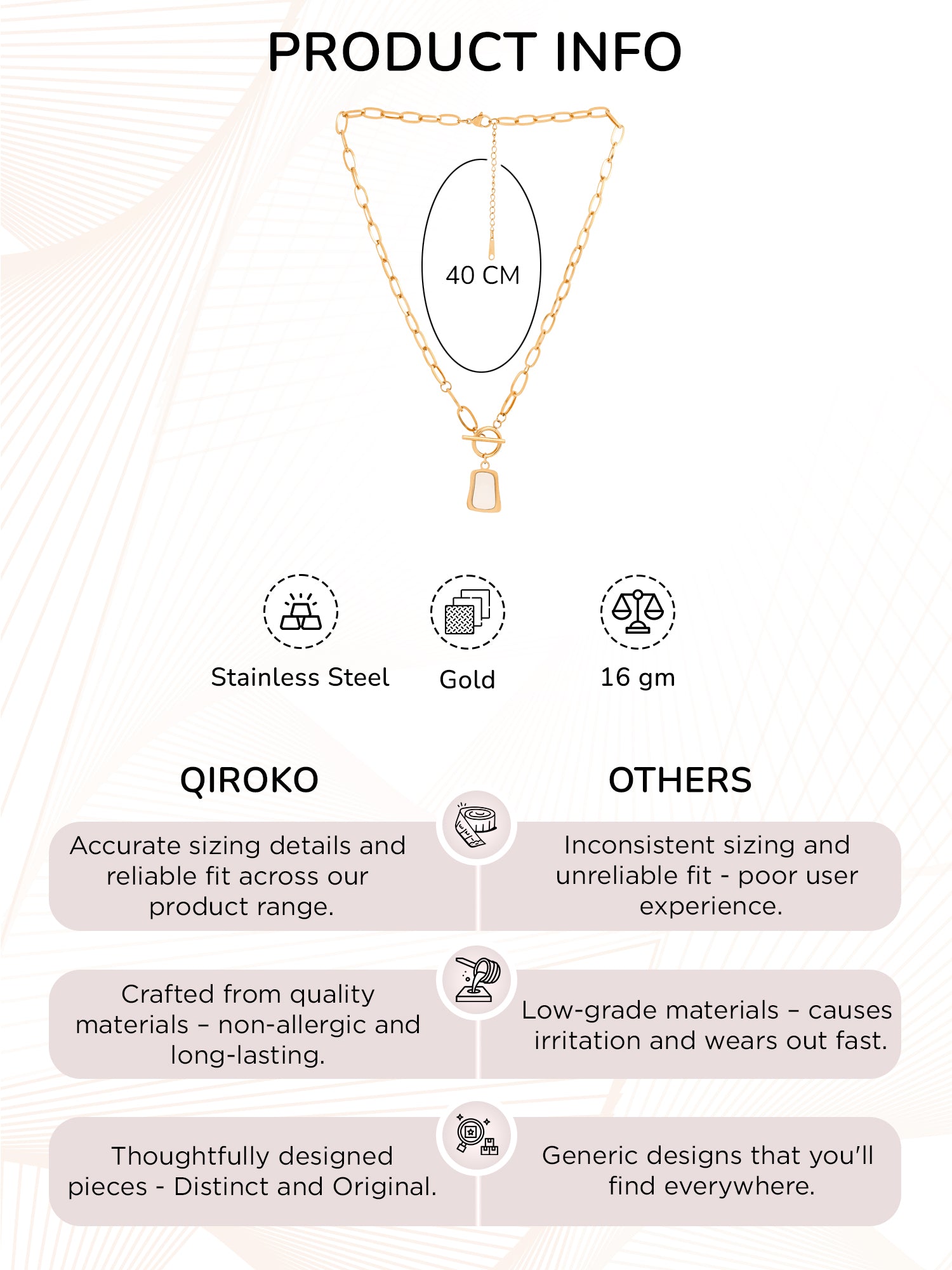 Interlock Statement Pendant Necklace